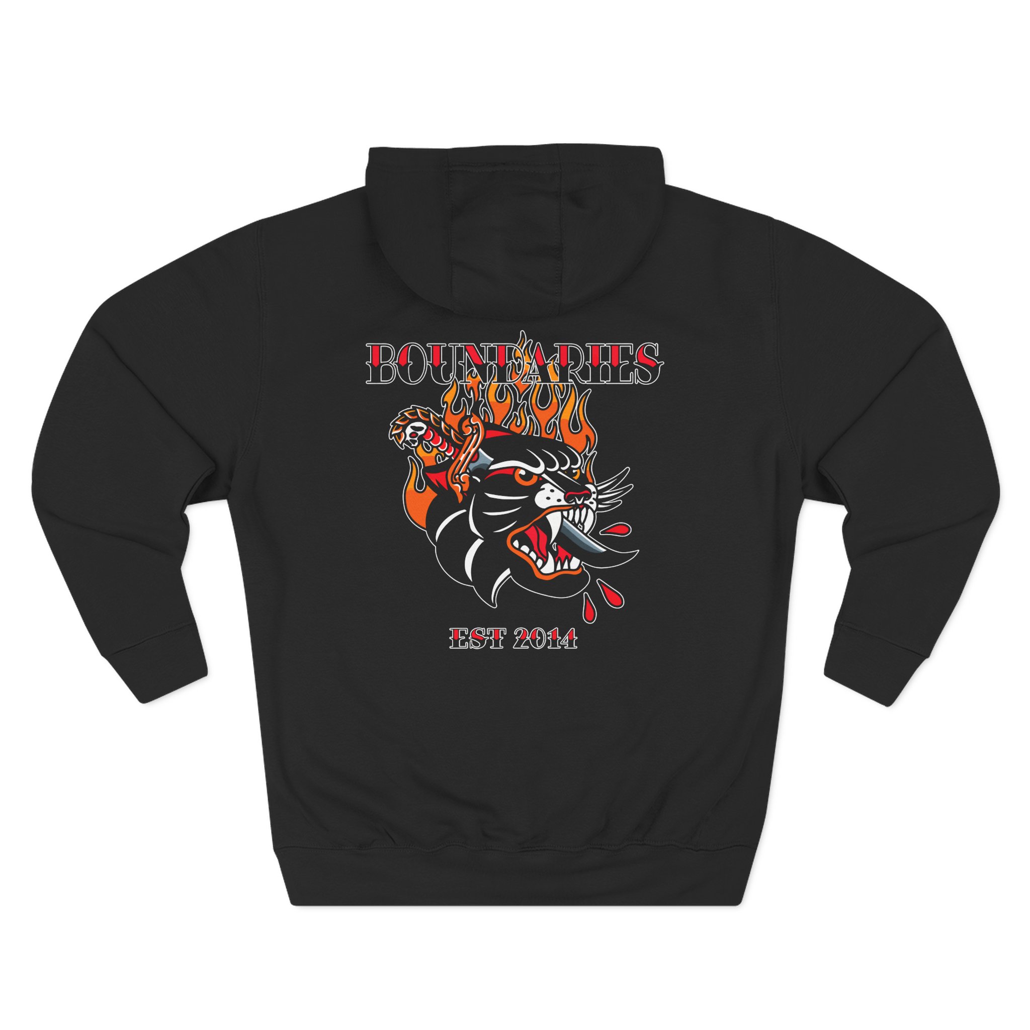 Boundaries Panther Three-Panel Fleece Hoodie