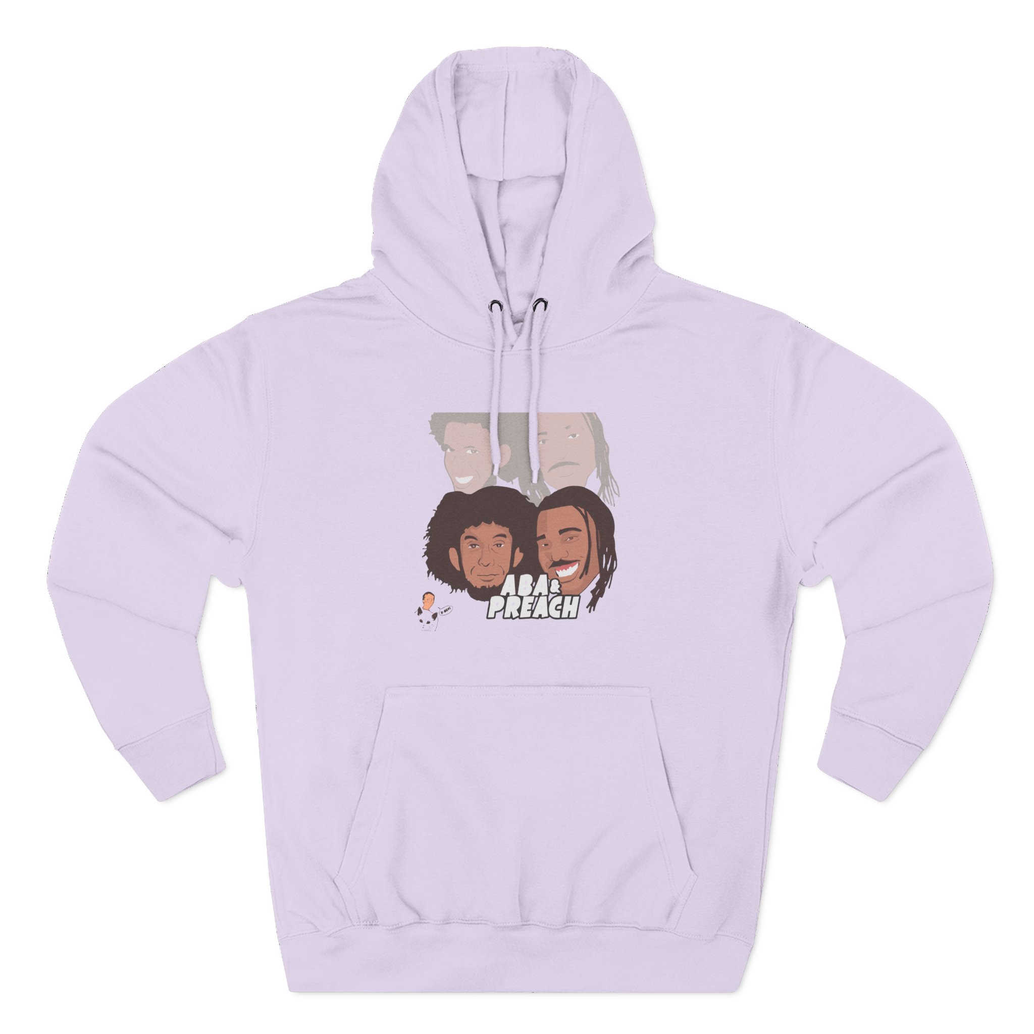 Aba and Preach Three-Panel Fleece Hoodie