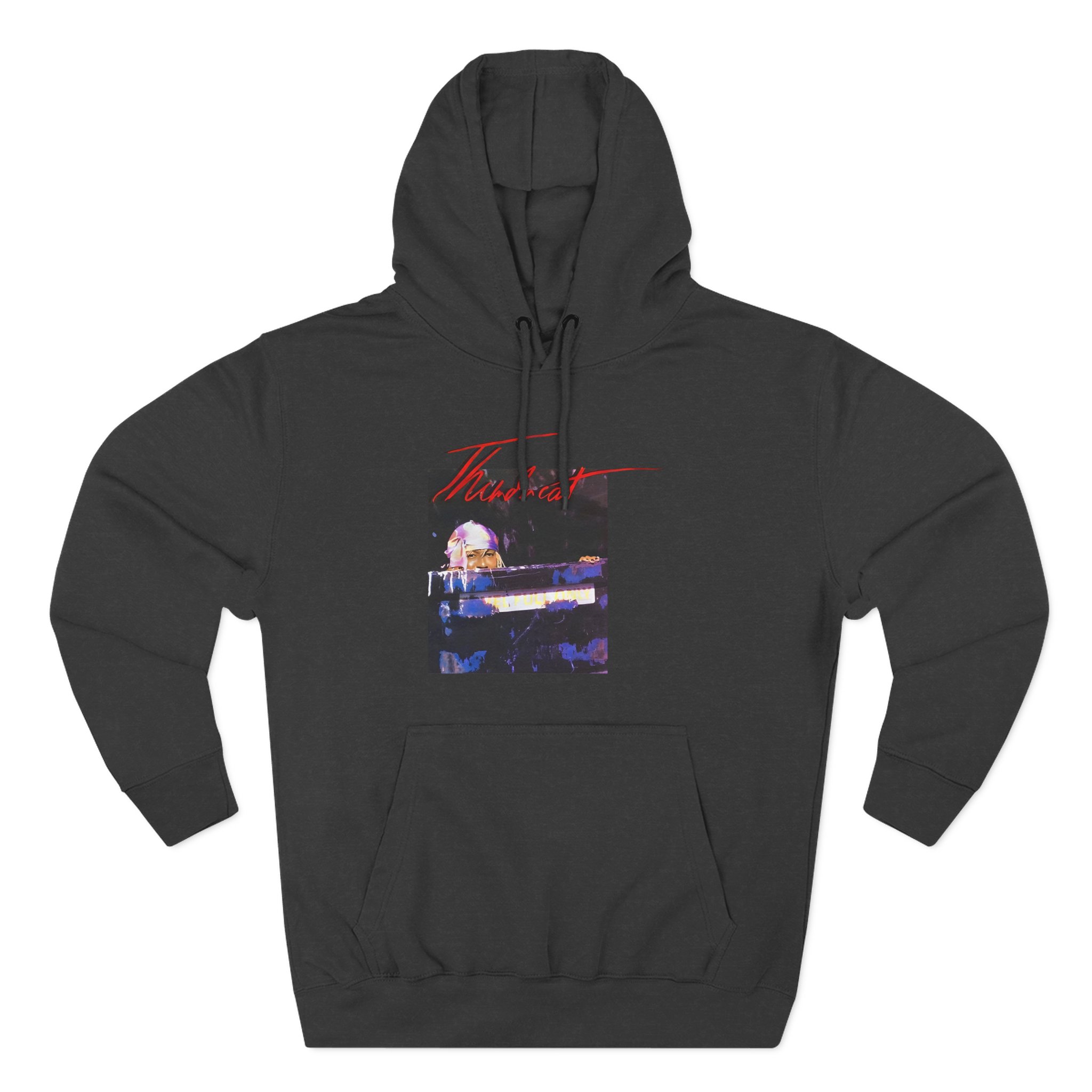 Thundercat Durag Dumpster Fire Three-Panel Fleece Hoodie