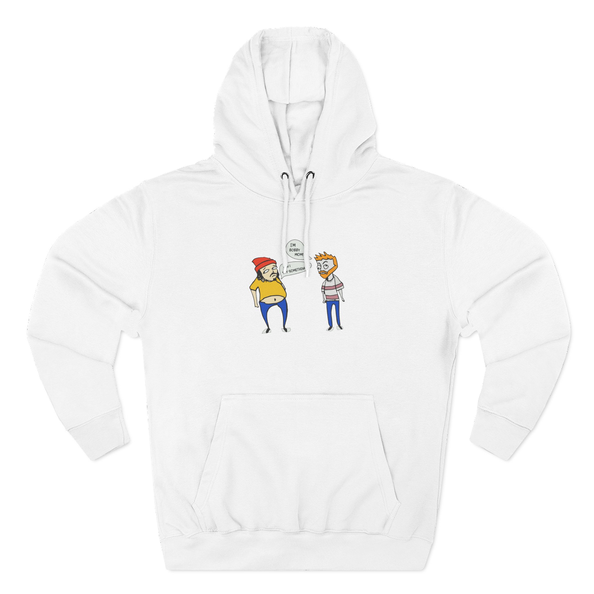 Bad Friends Embroidered Three-Panel Fleece Hoodie