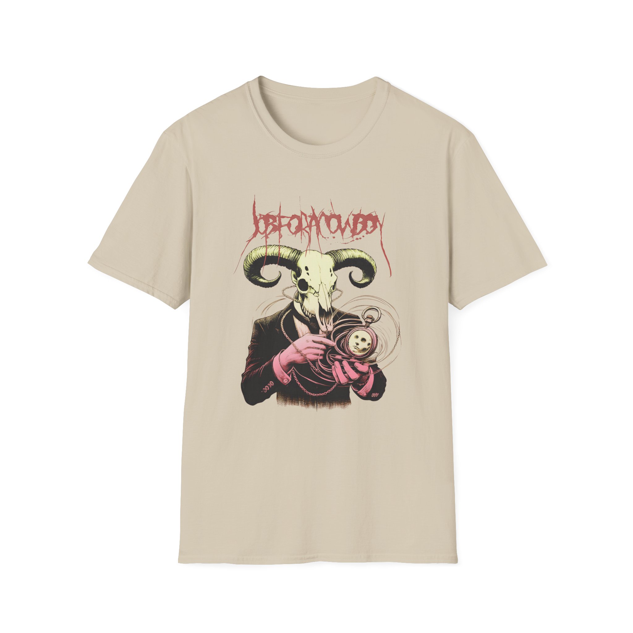 Job for a Cowboy Skull Unisex Softstyle T-Shirt