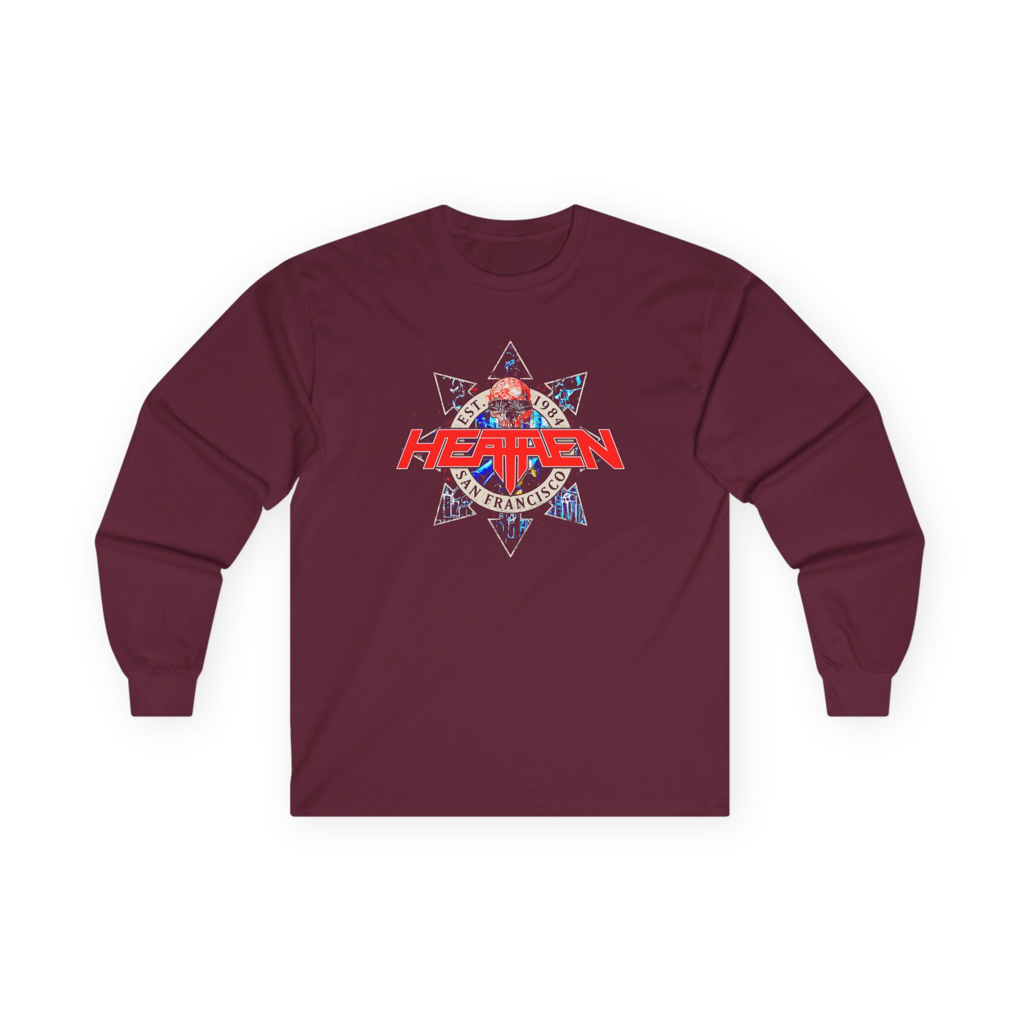 Heathen Est. 1984 Sf Tour Unisex Ultra Cotton Long Sleeve Tee