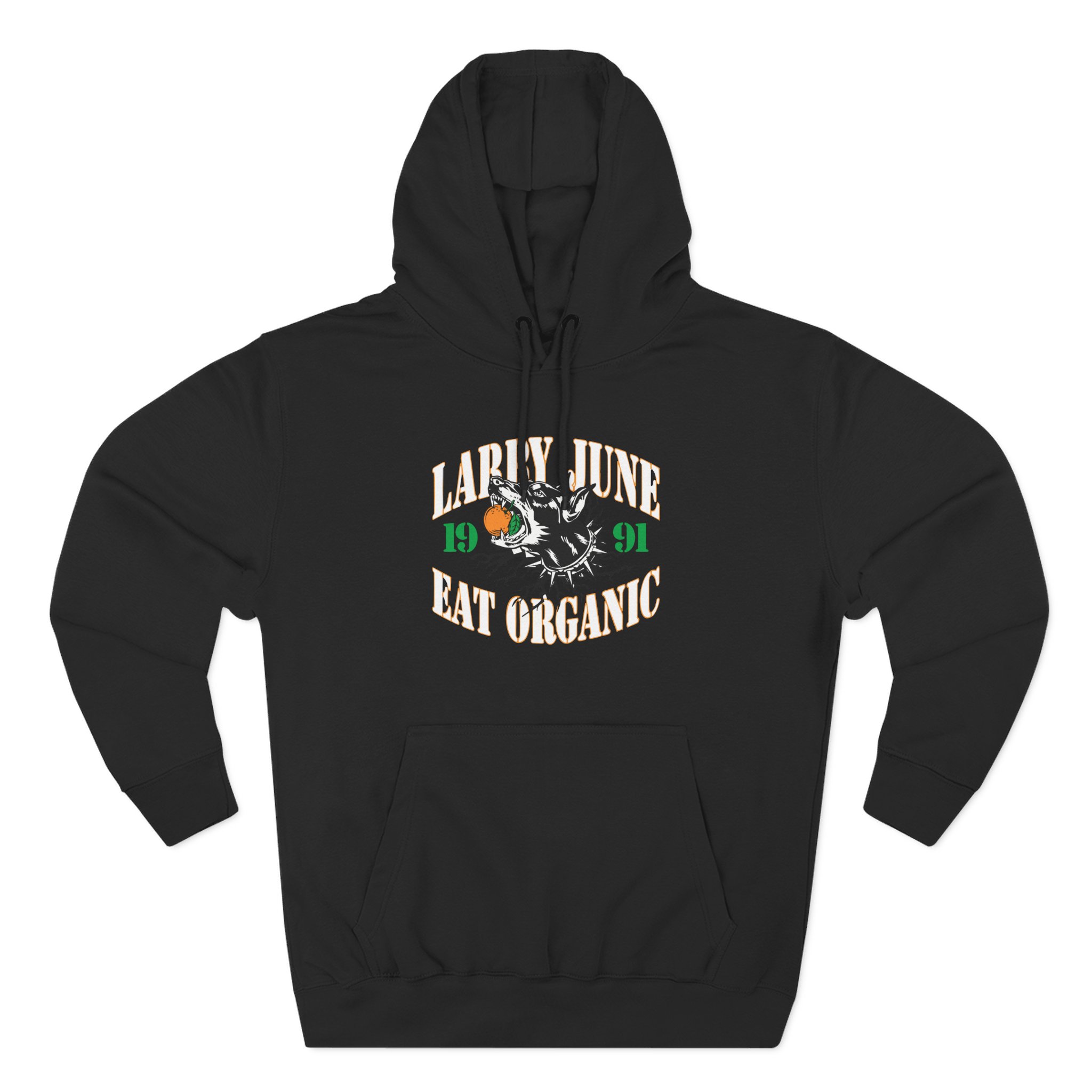 Larry June Eat Organic Three-Panel Fleece Hoodie