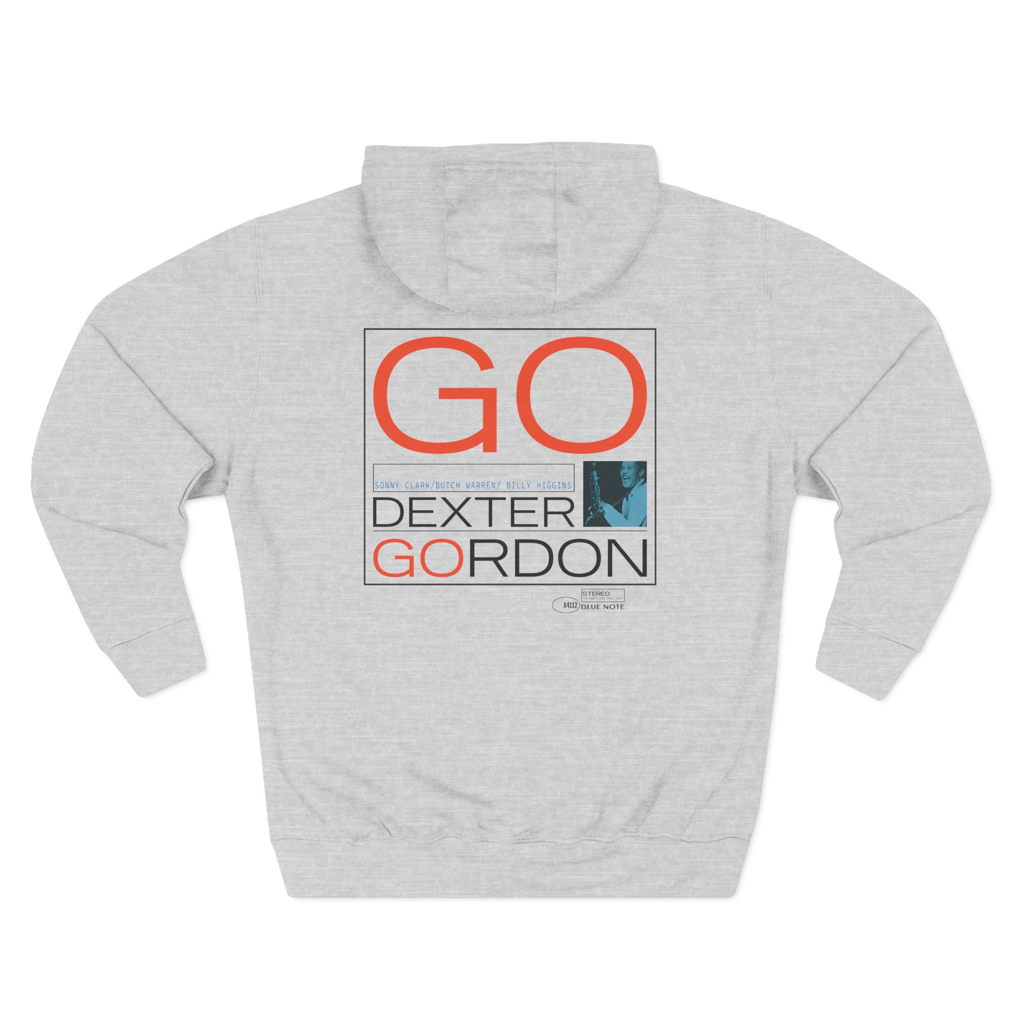Blue Note Dexter Gordon Go 84112 Three-Panel Fleece Hoodie