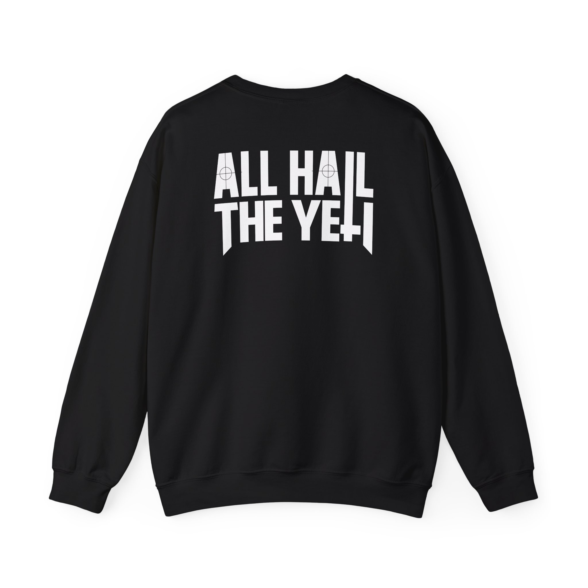 All Hail the Yeti Side Logo Unisex Heavy Blendâ„¢ Crewneck Sweatshirt