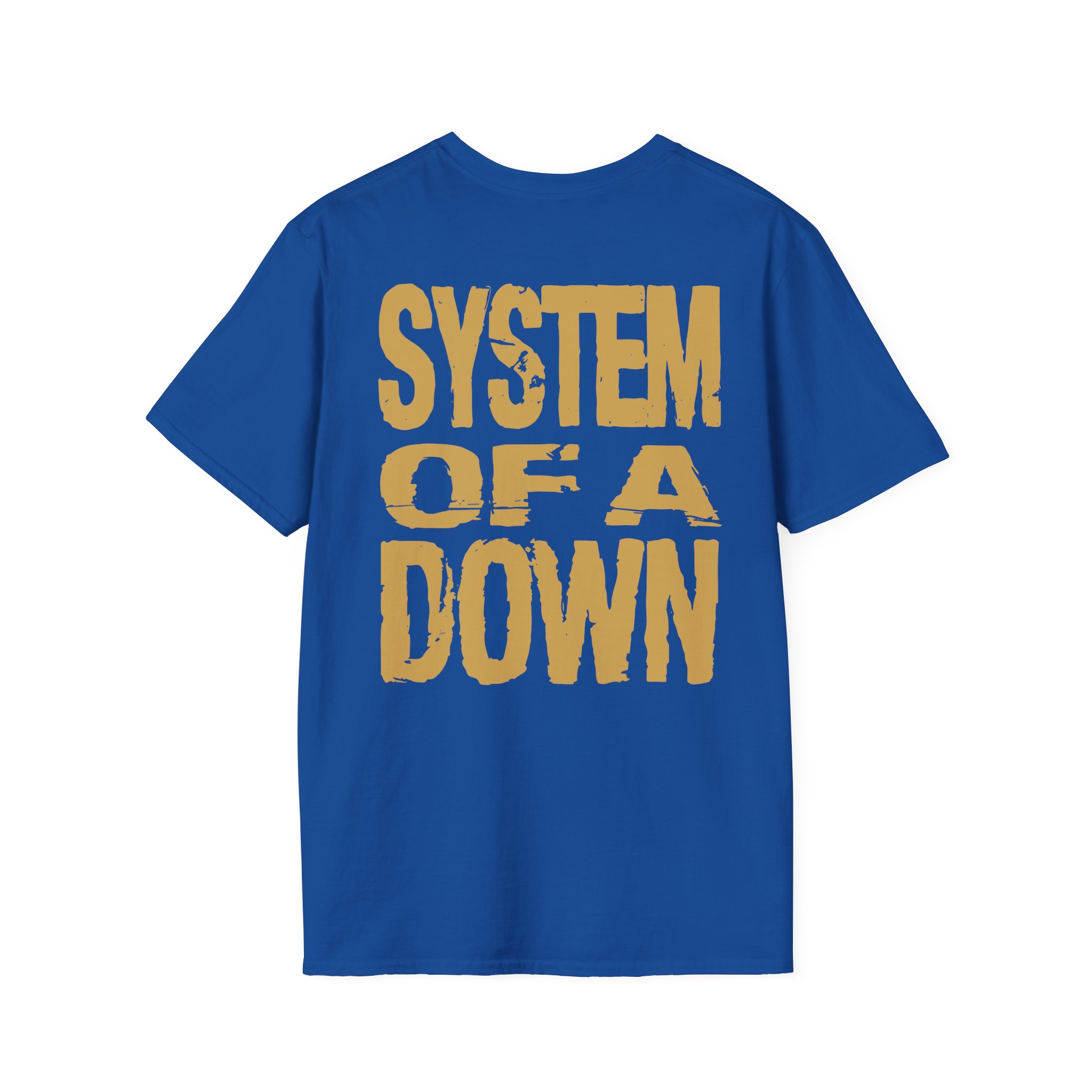 System of a Down Gold Hand Unisex Softstyle T-Shirt