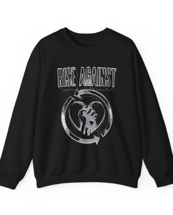 Rise Against Heartfist Logo 3d Unisex Heavy Blend™ Crewneck Sweatshirt