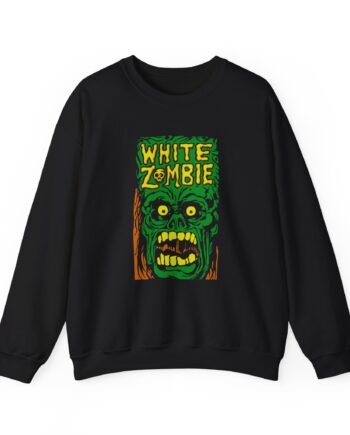 White Zombie Monster Yell Unisex Heavy Blend™ Crewneck Sweatshirt
