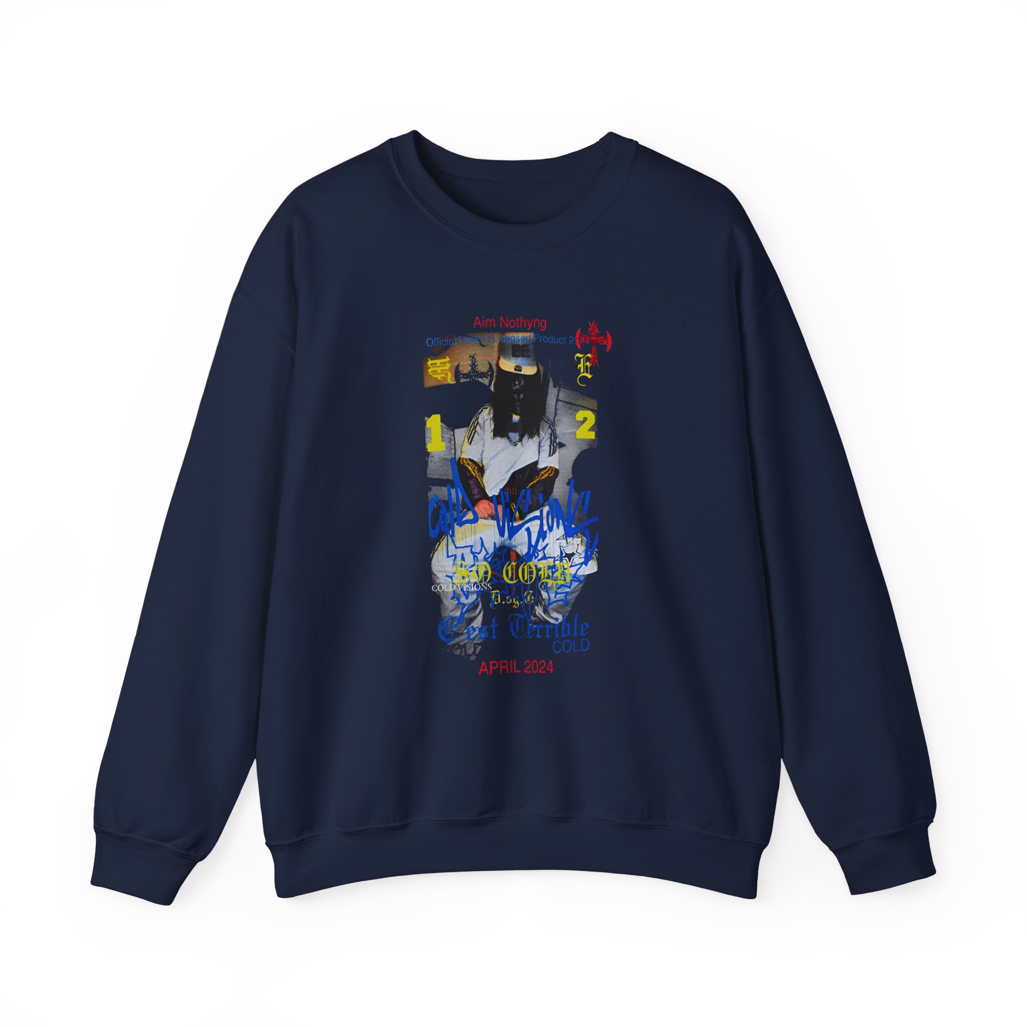 Bladee Aim Nothyng Unisex Heavy Blendâ„¢ Crewneck Sweatshirt