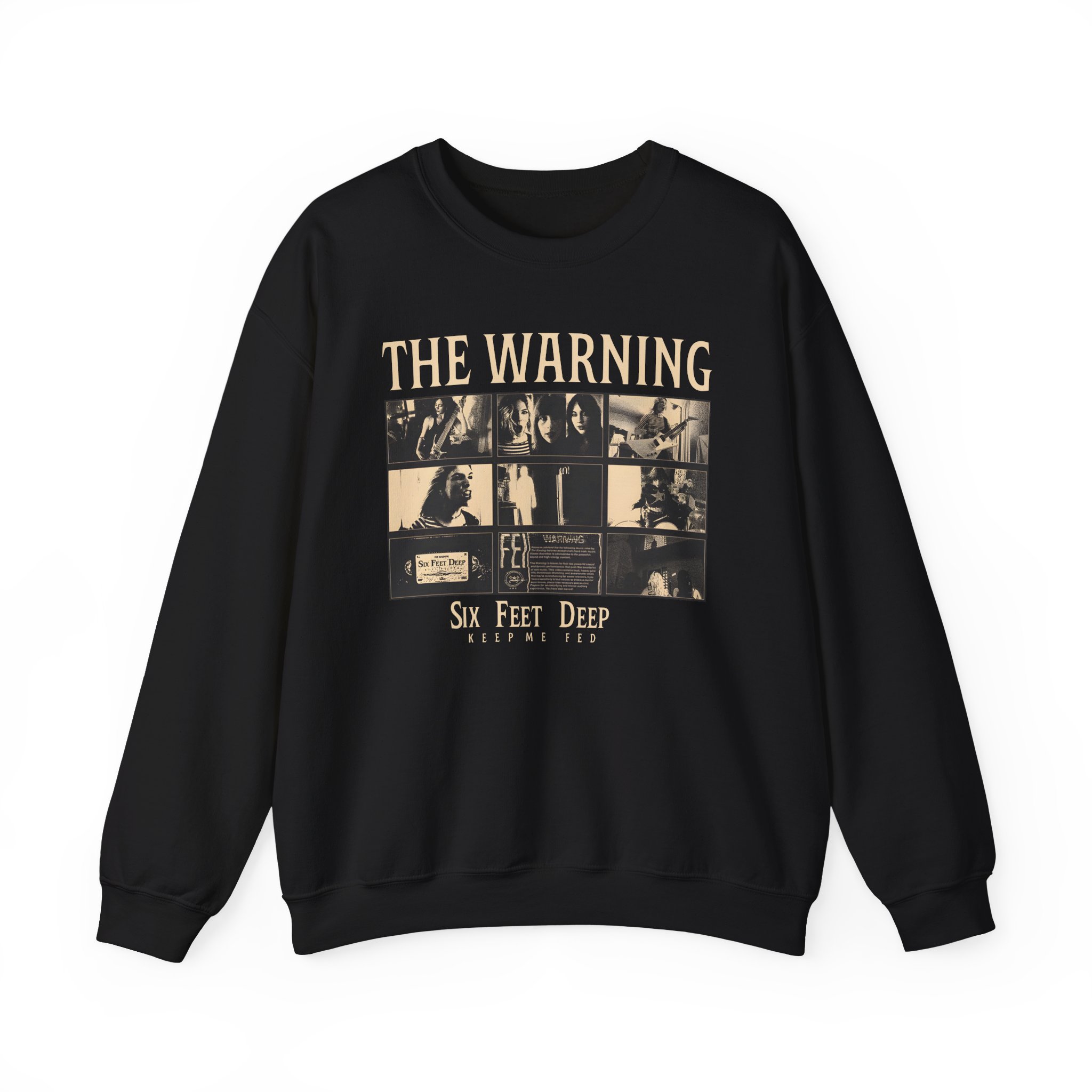 The Warning Six Feet Deep Unisex Heavy Blendâ„¢ Crewneck Sweatshirt