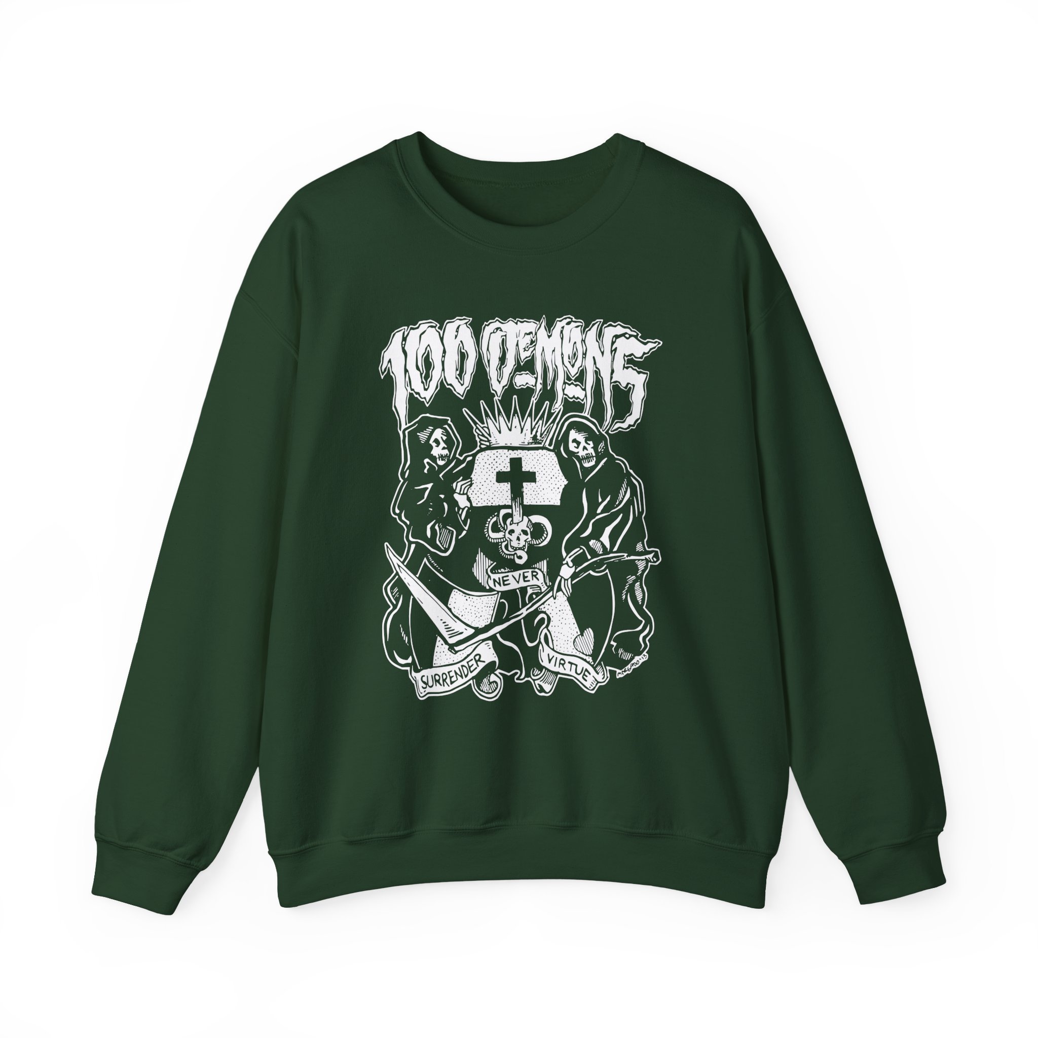 100 Demons Unisex Heavy Blendâ„¢ Crewneck Sweatshirt