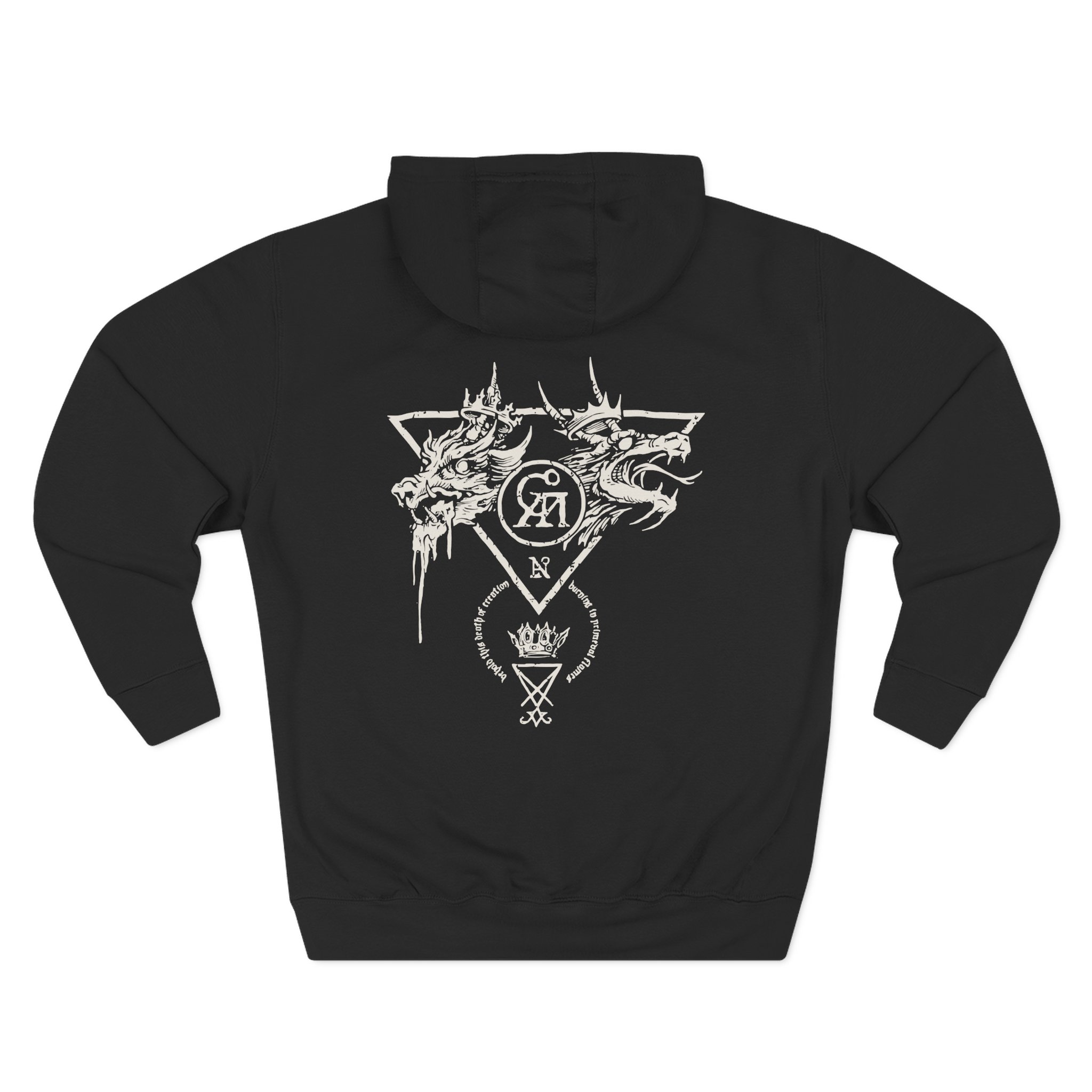 Goatwhore sigil Three-Panel Fleece Hoodie