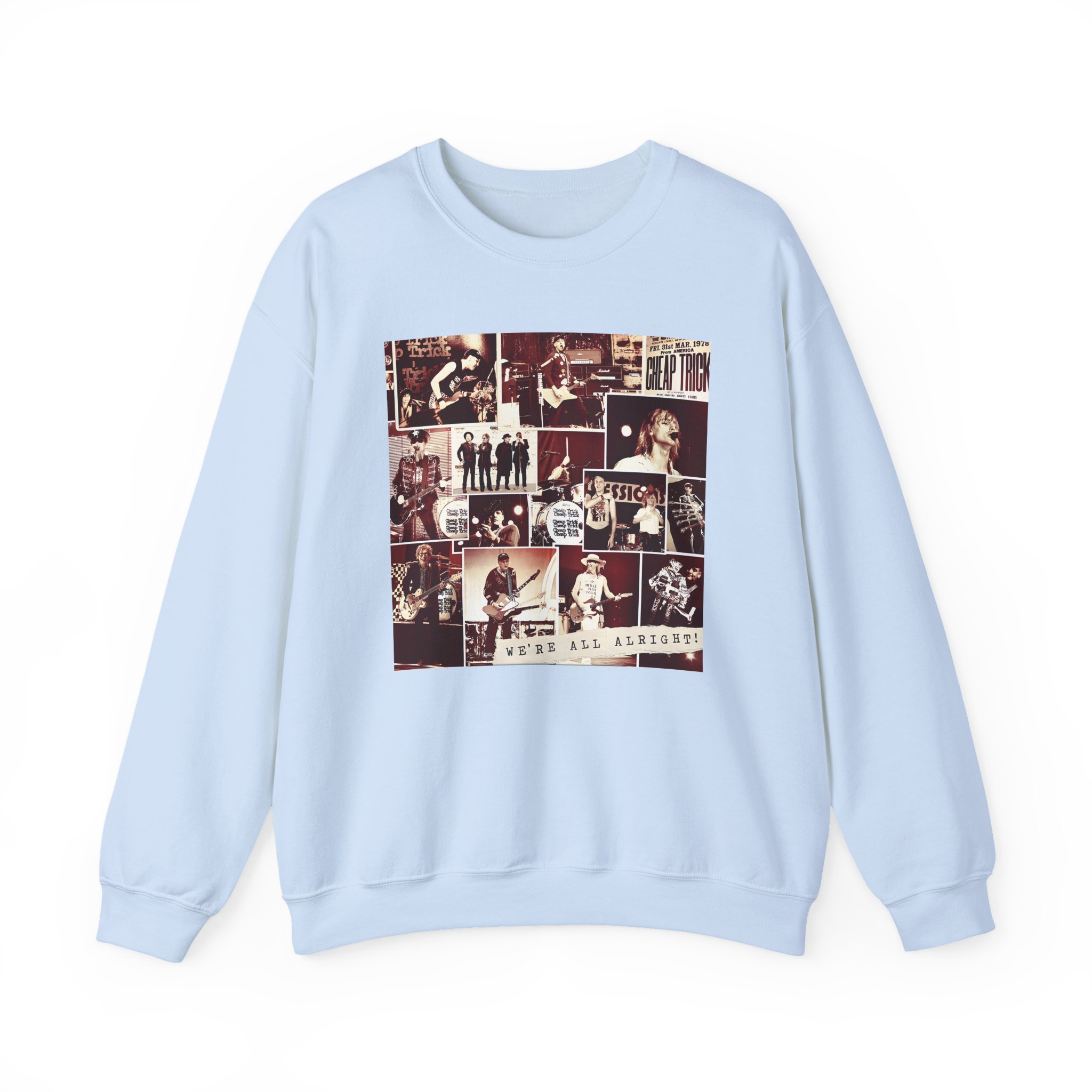 Cheap Trick Photo Collage Unisex Heavy Blendâ„¢ Crewneck Sweatshirt
