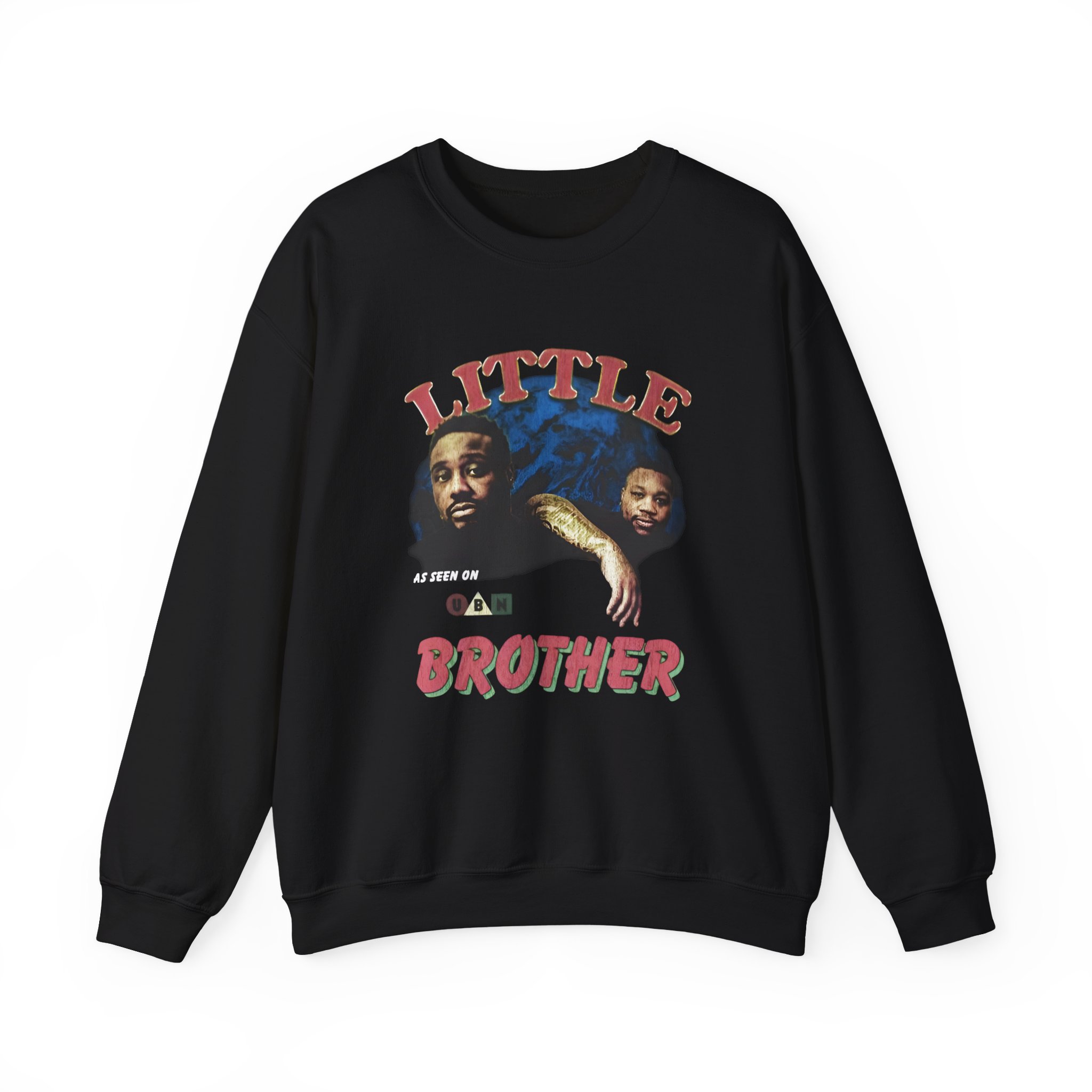 Little Brother Vintage Photo Unisex Heavy Blendâ„¢ Crewneck Sweatshirt