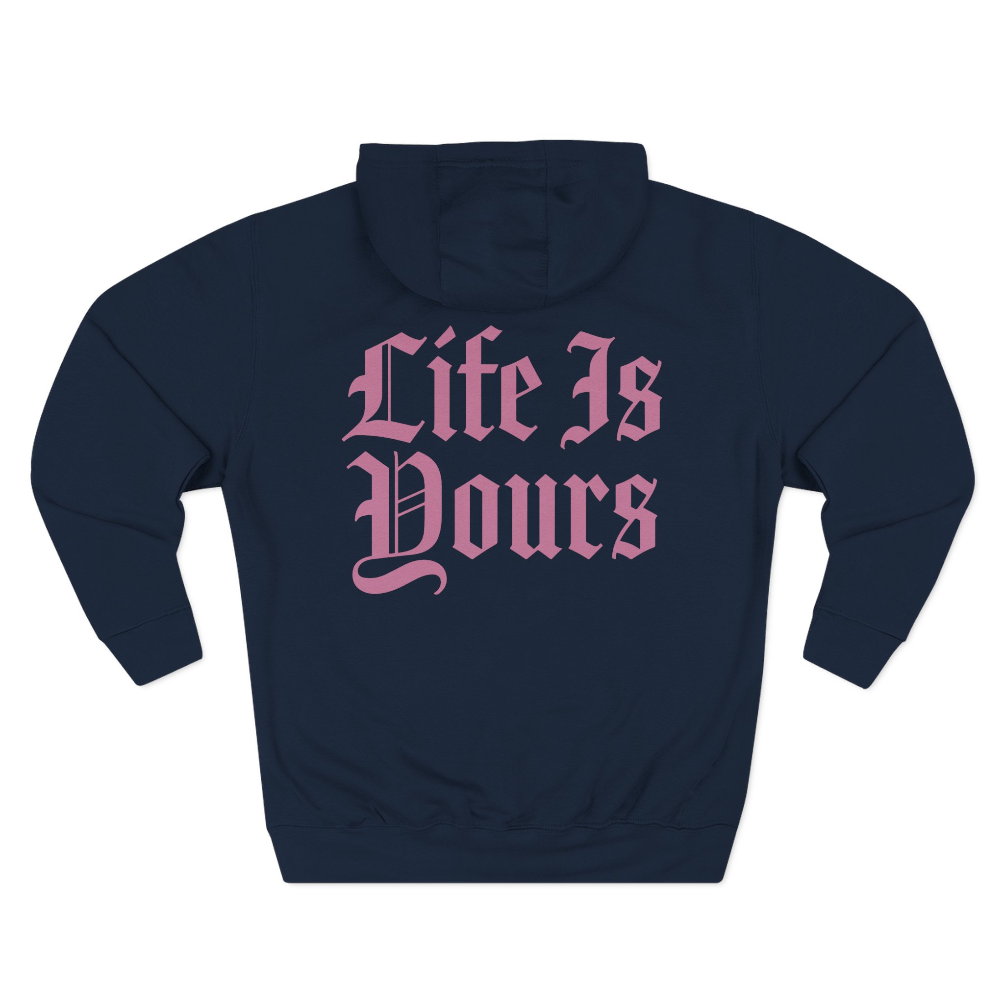 Foals Life is Yours Gothic Logo Three-Panel Fleece Hoodie