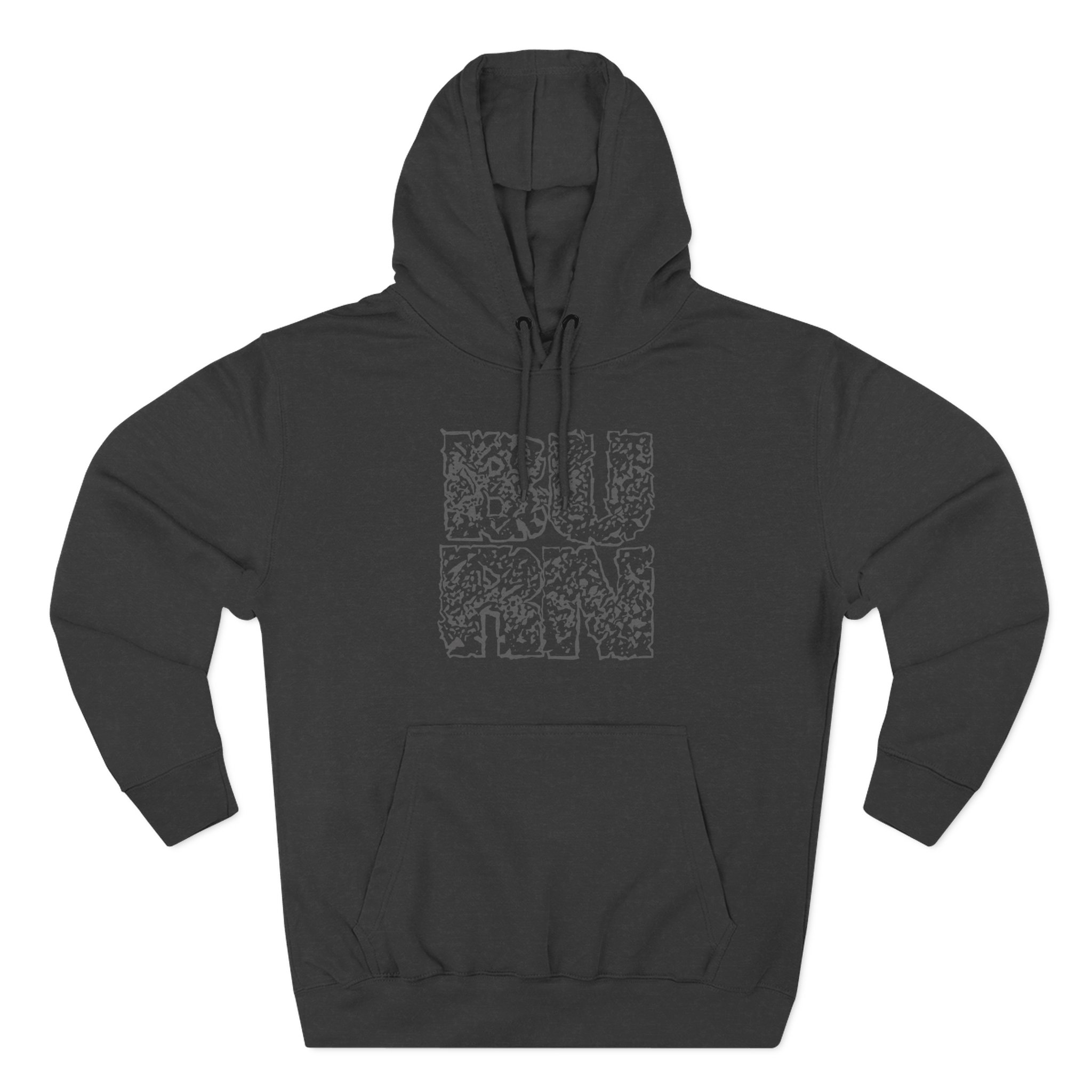 Burn Square Logo Three-Panel Fleece Hoodie