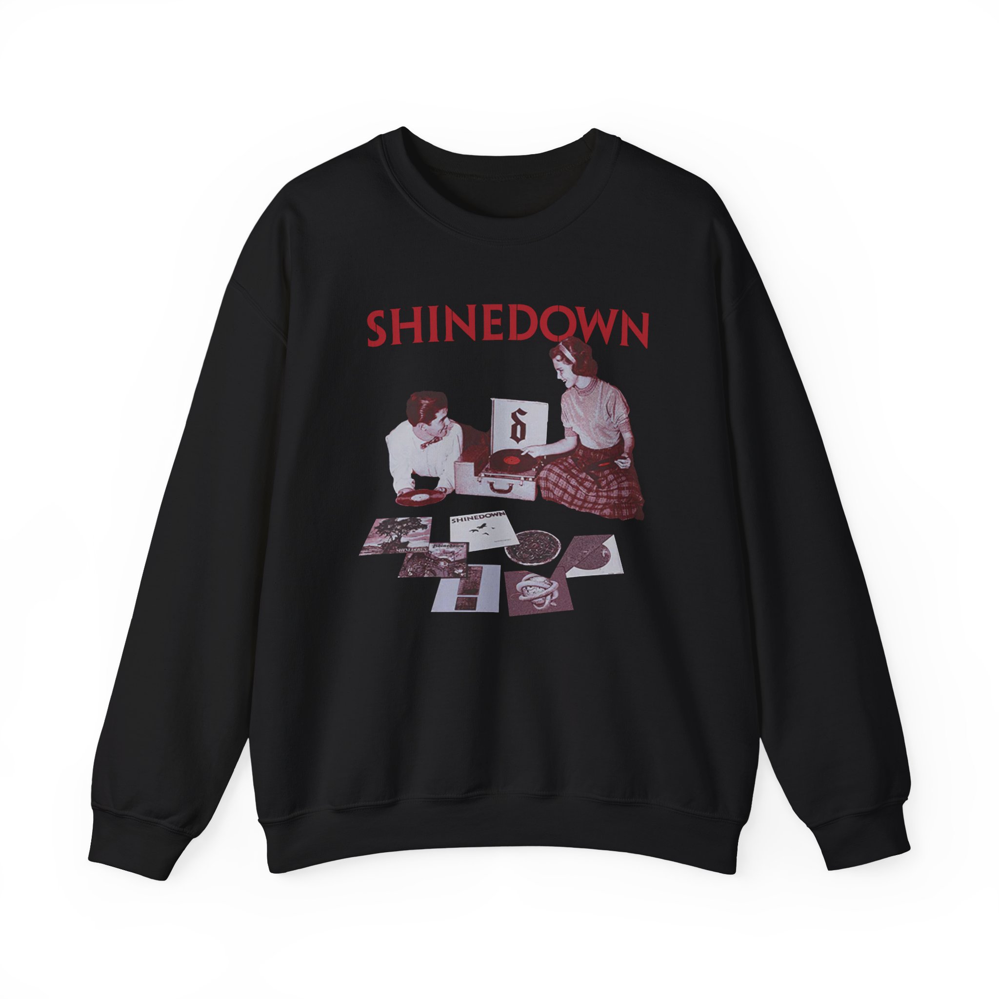 Shinedown Discography Unisex Heavy Blendâ„¢ Crewneck Sweatshirt
