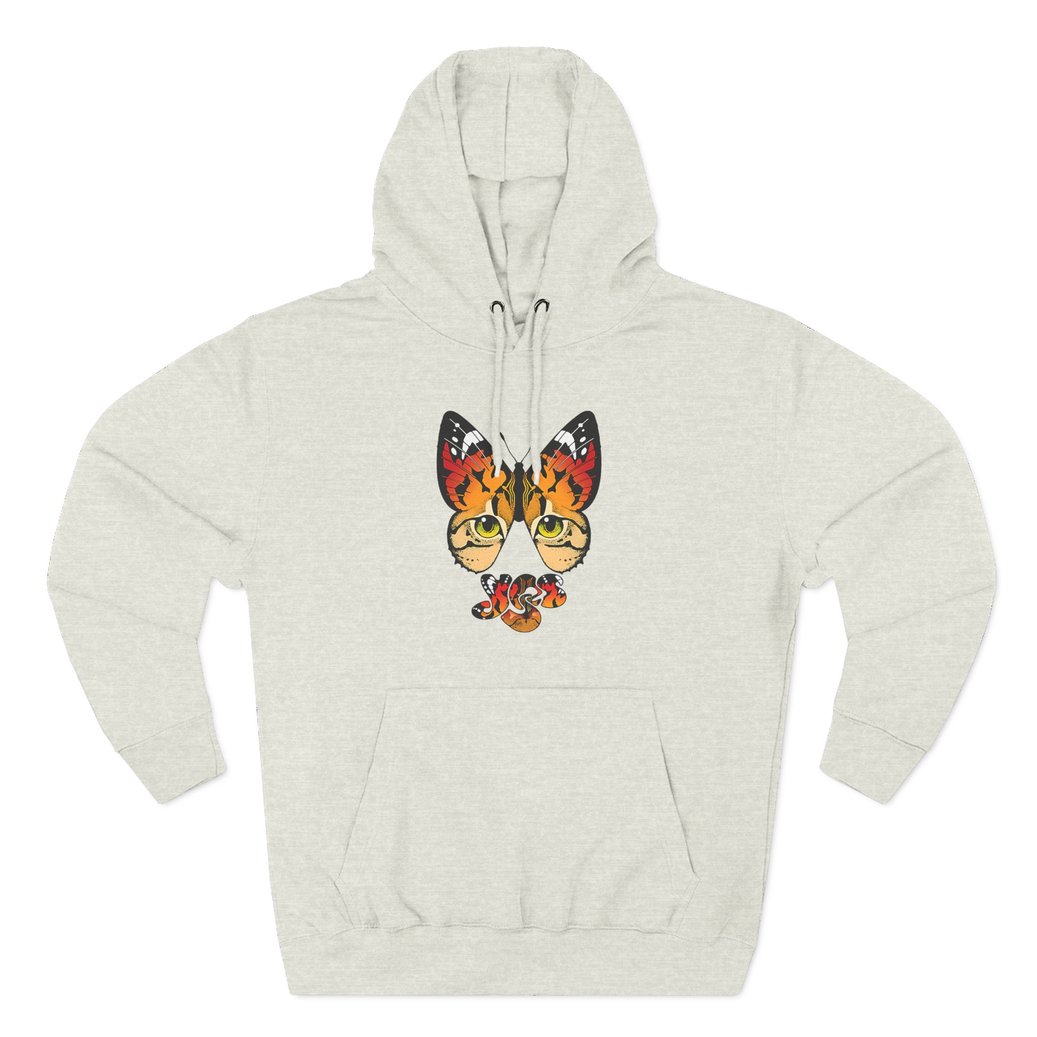 Yes Monarch Eyes Logo Three-Panel Fleece Hoodie