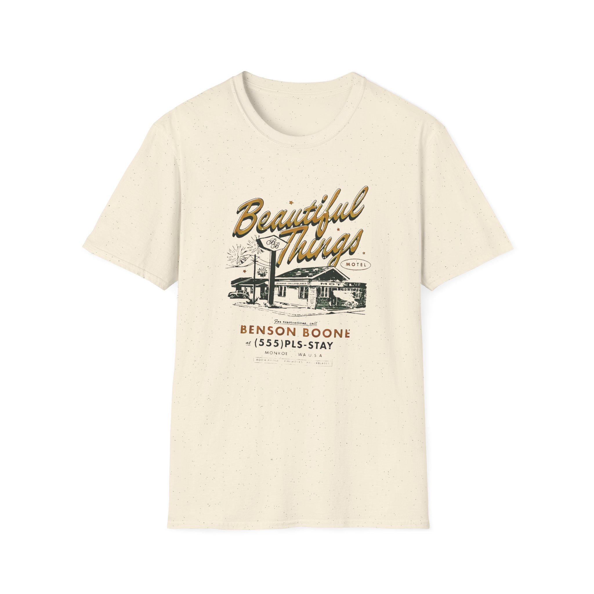 Benson Boone Beautiful Things Motel Unisex Softstyle T-Shirt