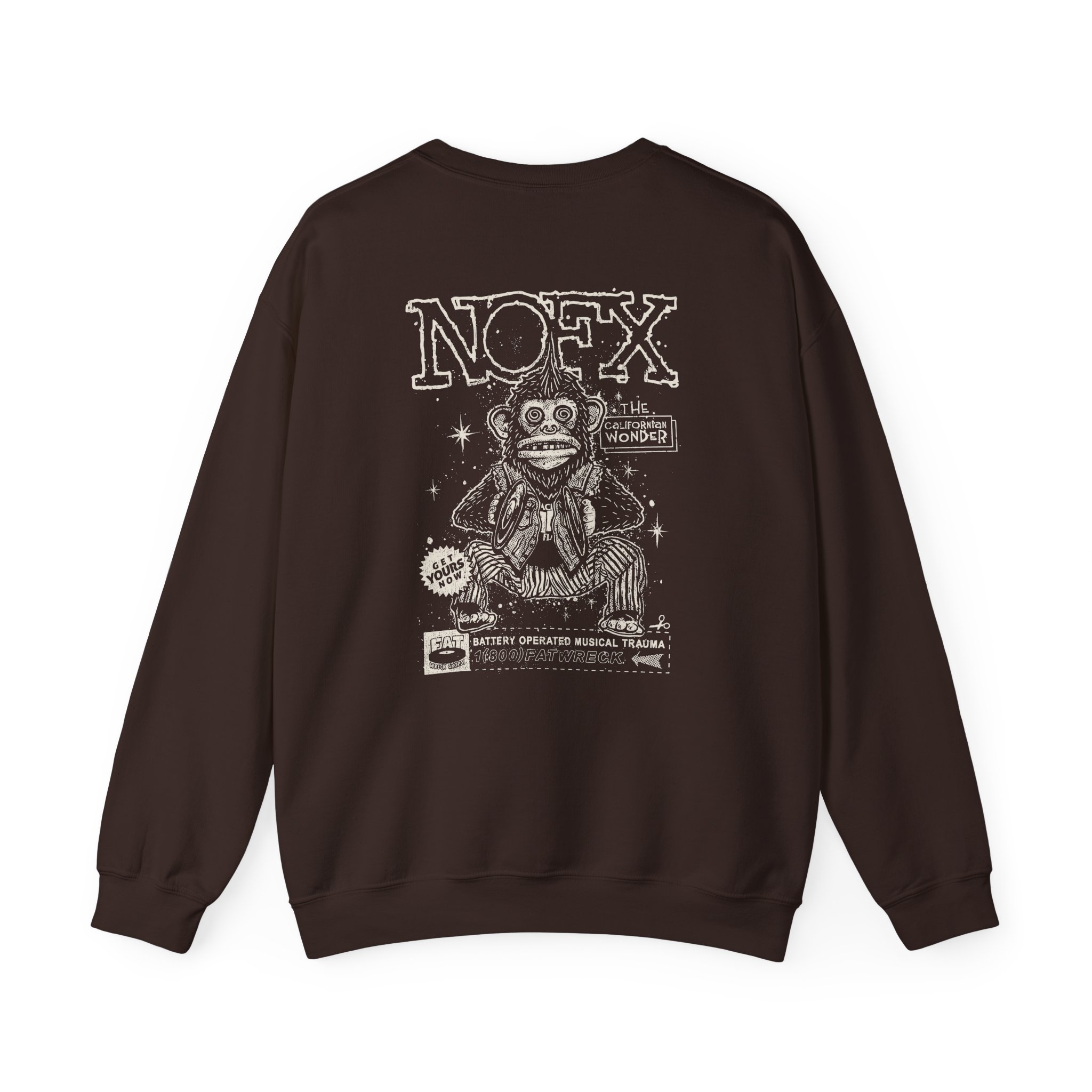 Nofx Chimp Unisex Heavy Blendâ„¢ Crewneck Sweatshirt