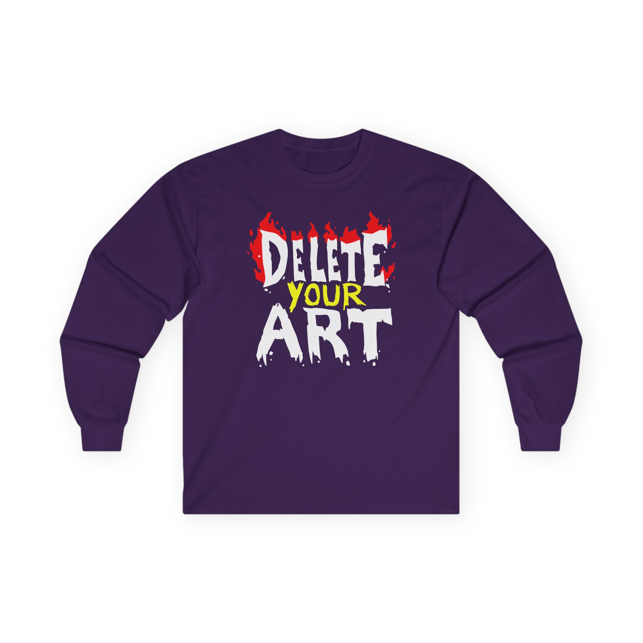 Drawfee Delete Your Art Unisex Ultra Cotton Long Sleeve Tee