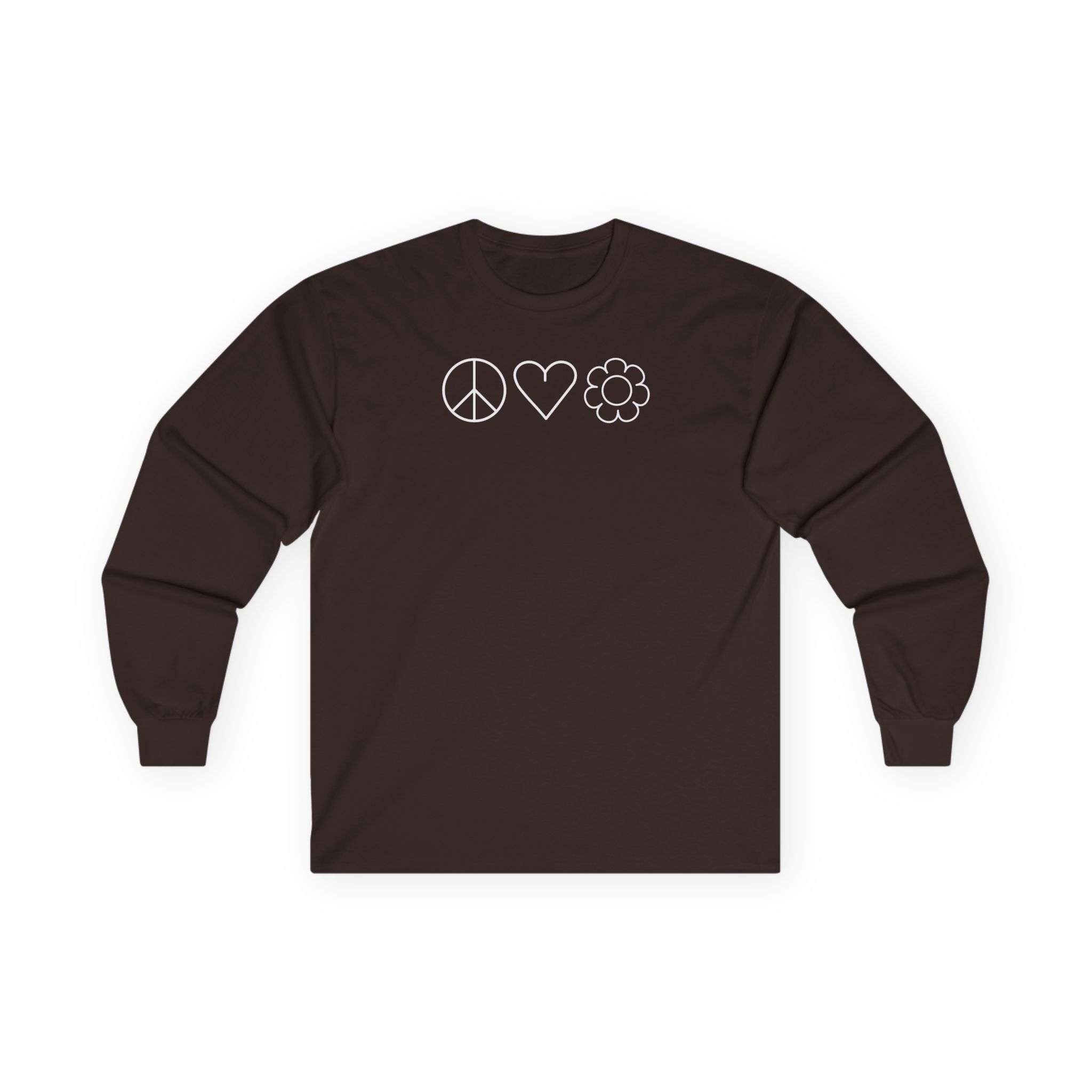 Mumbo Jumbo Peace, Love and Plants Unisex Ultra Cotton Long Sleeve Tee