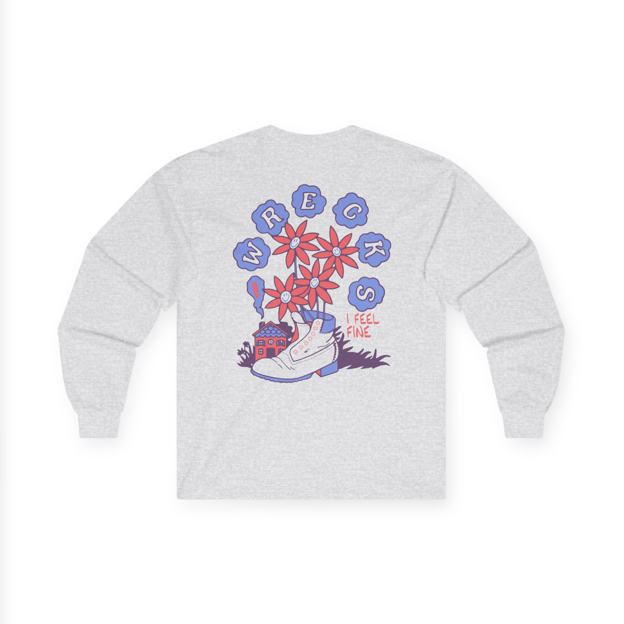The Wrecks Floral Unisex Ultra Cotton Long Sleeve Tee