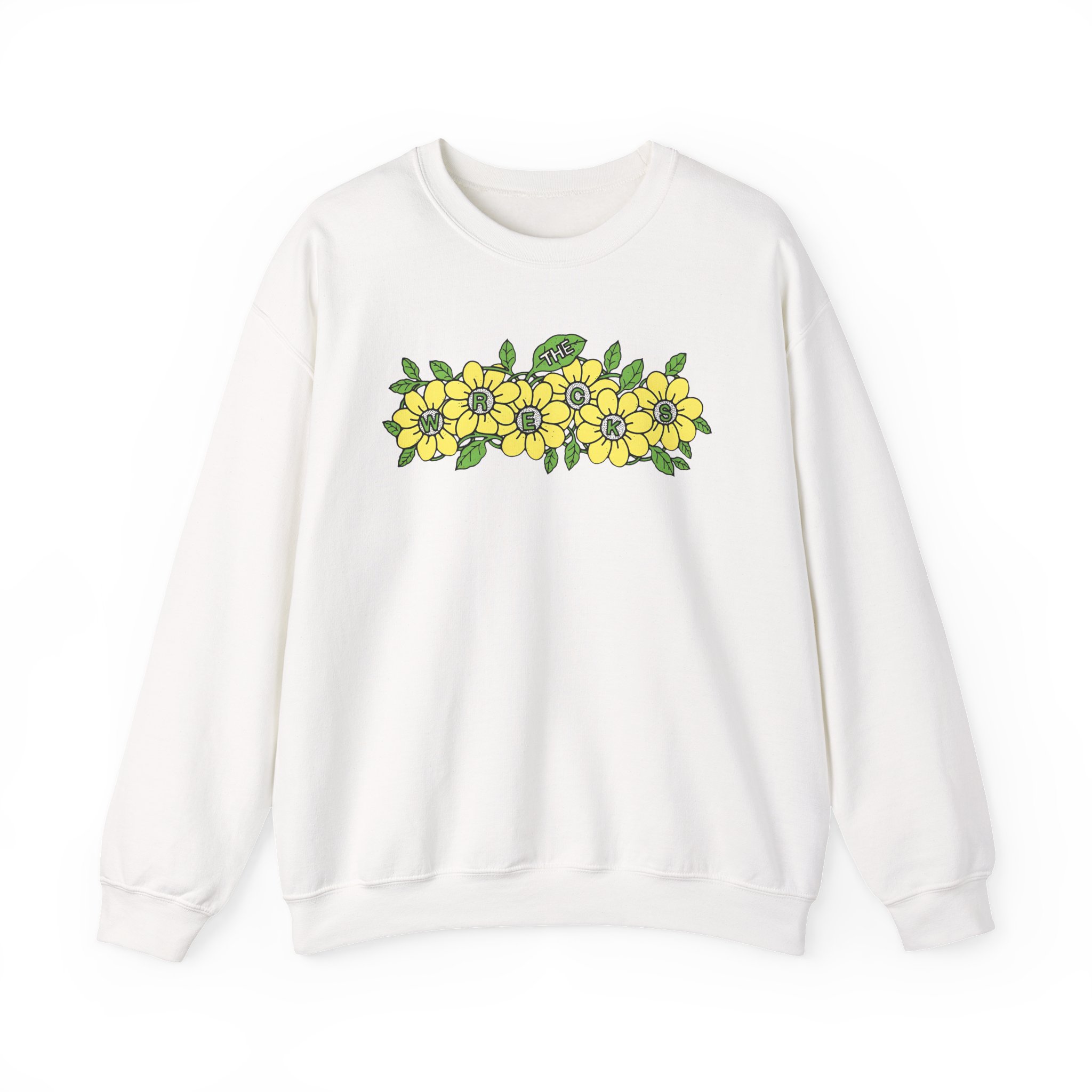 The Wrecks Flower Unisex Heavy Blendâ„¢ Crewneck Sweatshirt