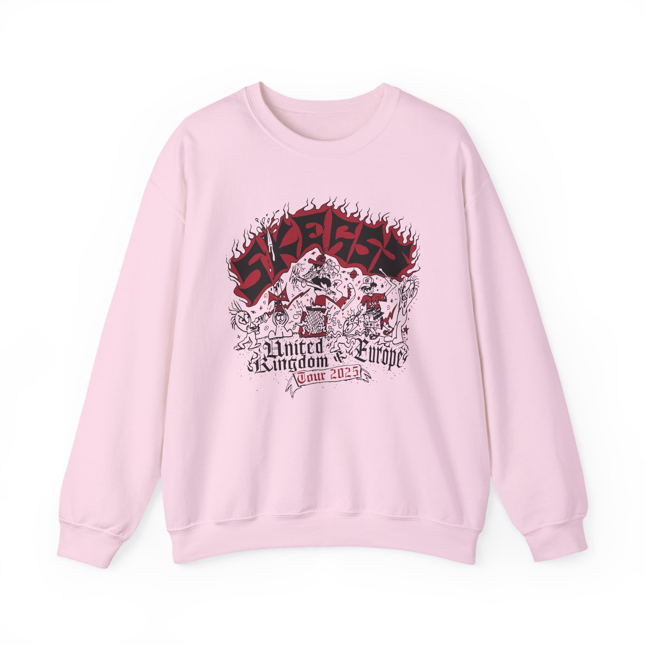 Skegss Uk Eu Tour 2025 Unisex Heavy Blendâ„¢ Crewneck Sweatshirt