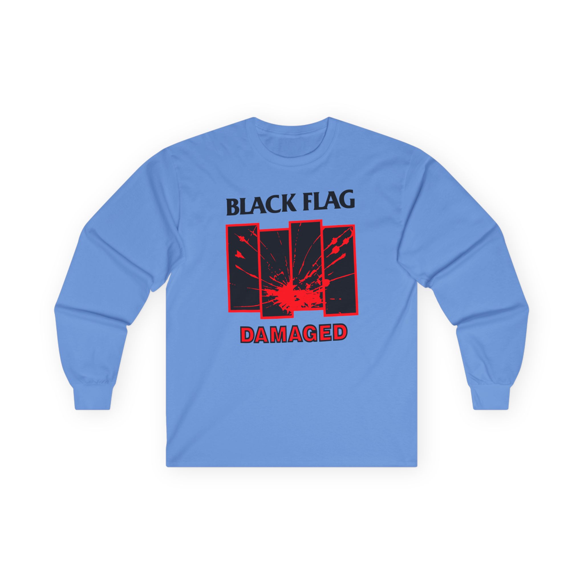 Black Flag Damaged Unisex Ultra Cotton Long Sleeve Tee