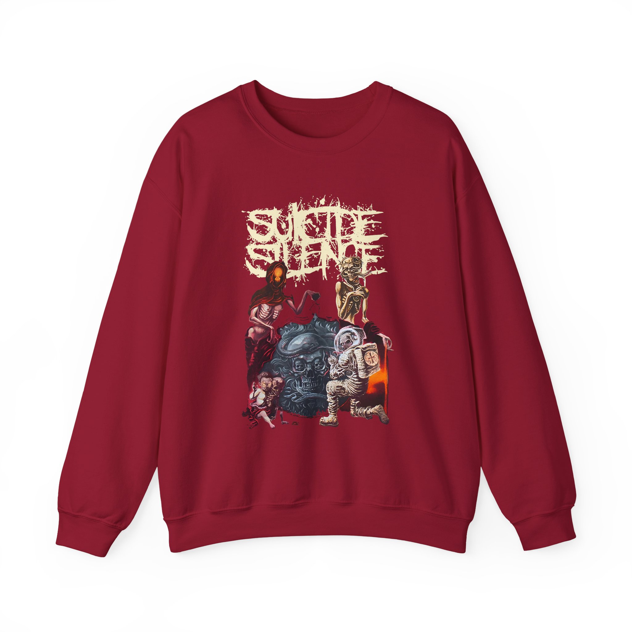 Suicide Silence Rymd Cover Tour 2023 Unisex Heavy Blendâ„¢ Crewneck Sweatshirt