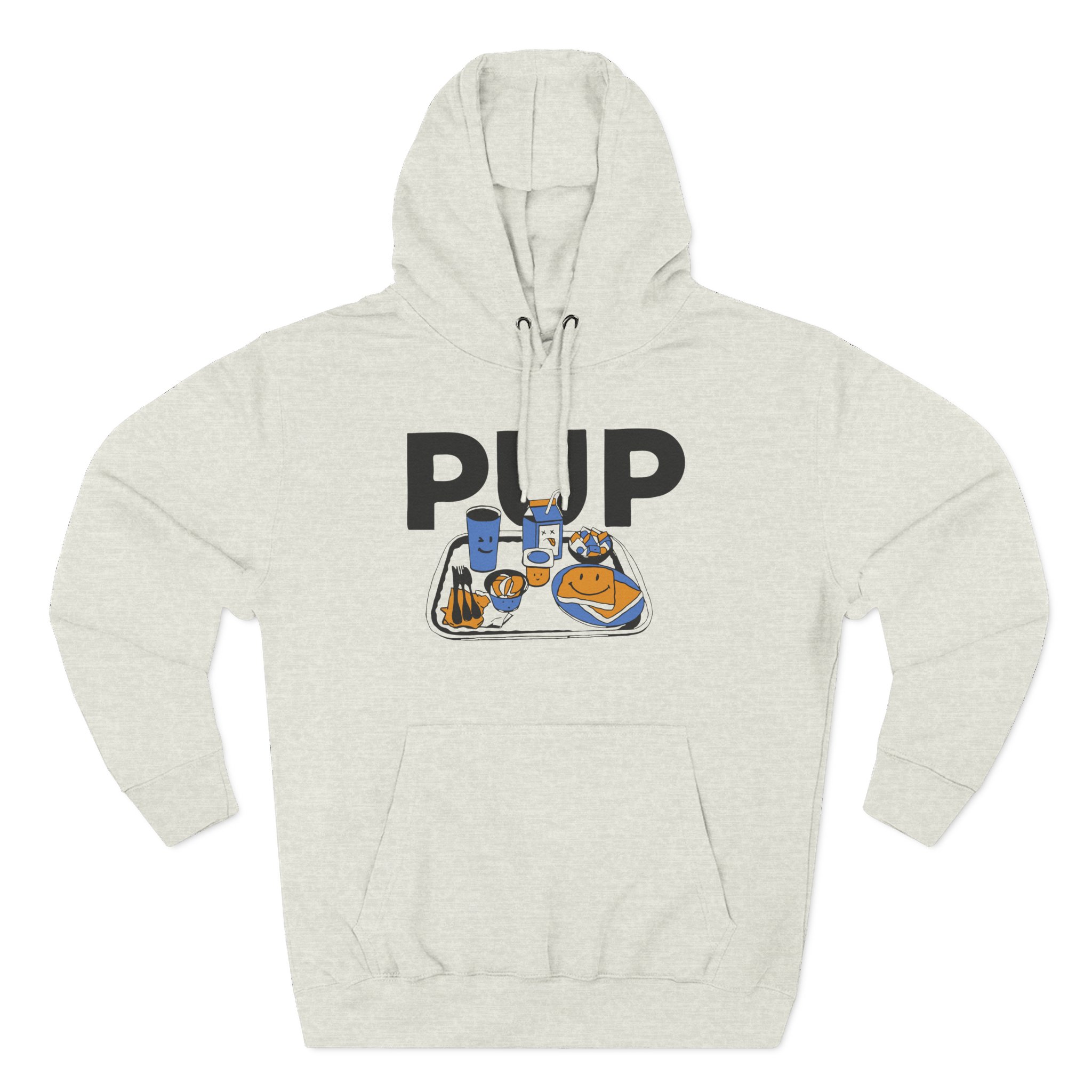 Pup Lunch Tray Three-Panel Fleece Hoodie