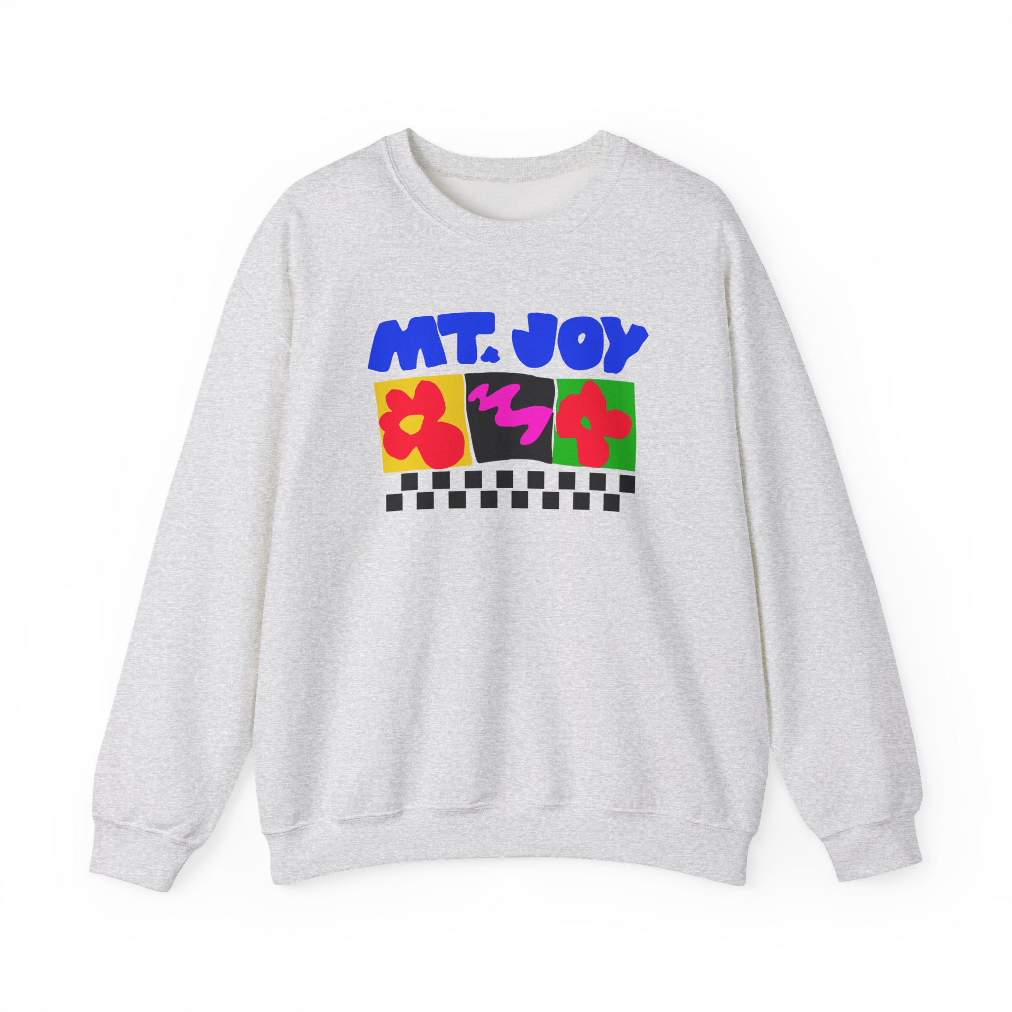 Mt Joy Checkered Unisex Heavy Blendâ„¢ Crewneck Sweatshirt