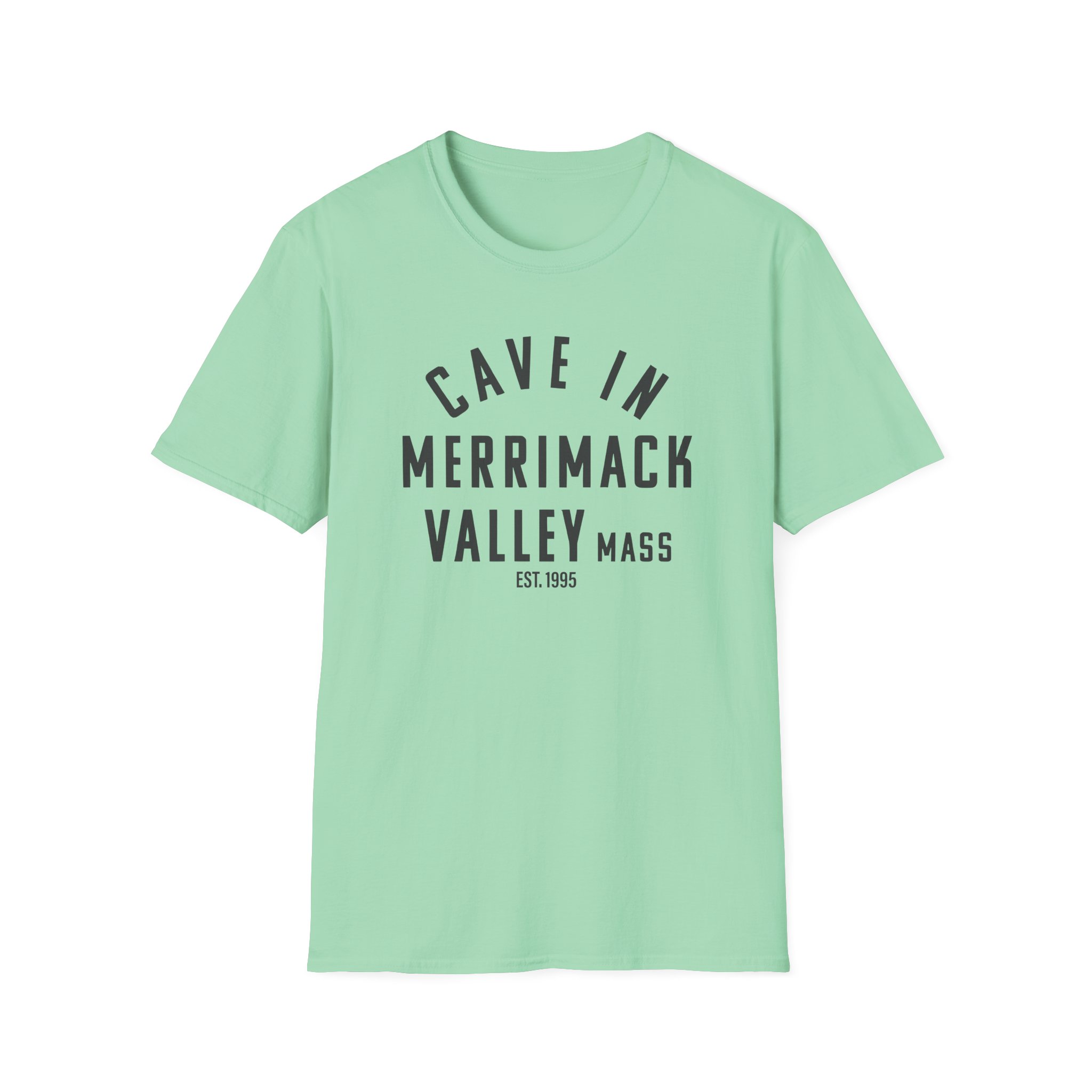 Cave in Merrimack Valley: Blackened Unisex Softstyle T-Shirt