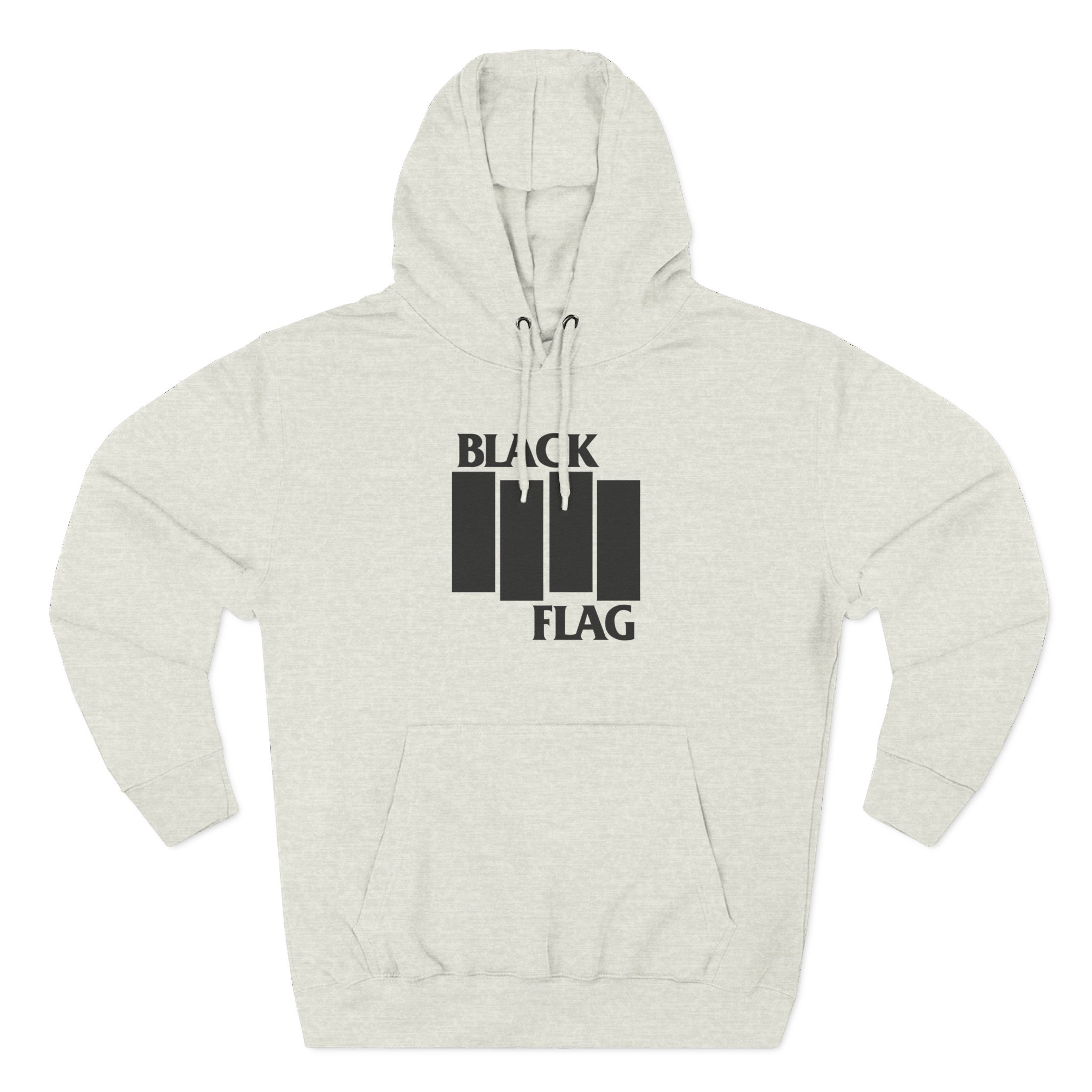 Black Flag Bars Three-Panel Fleece Hoodie