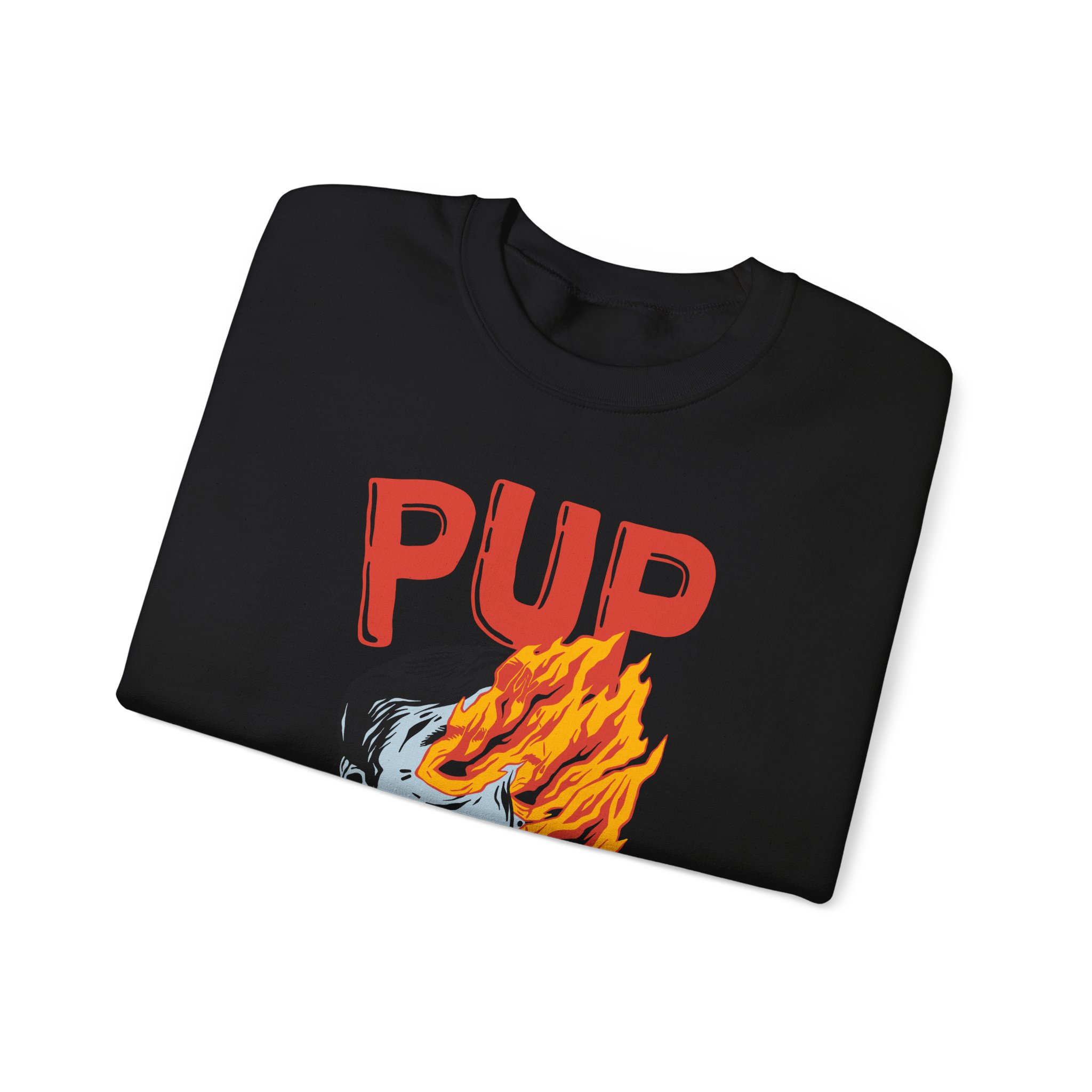 Pup I Hope the World Explodes Unisex Heavy Blend Crewneck Sweatshirt