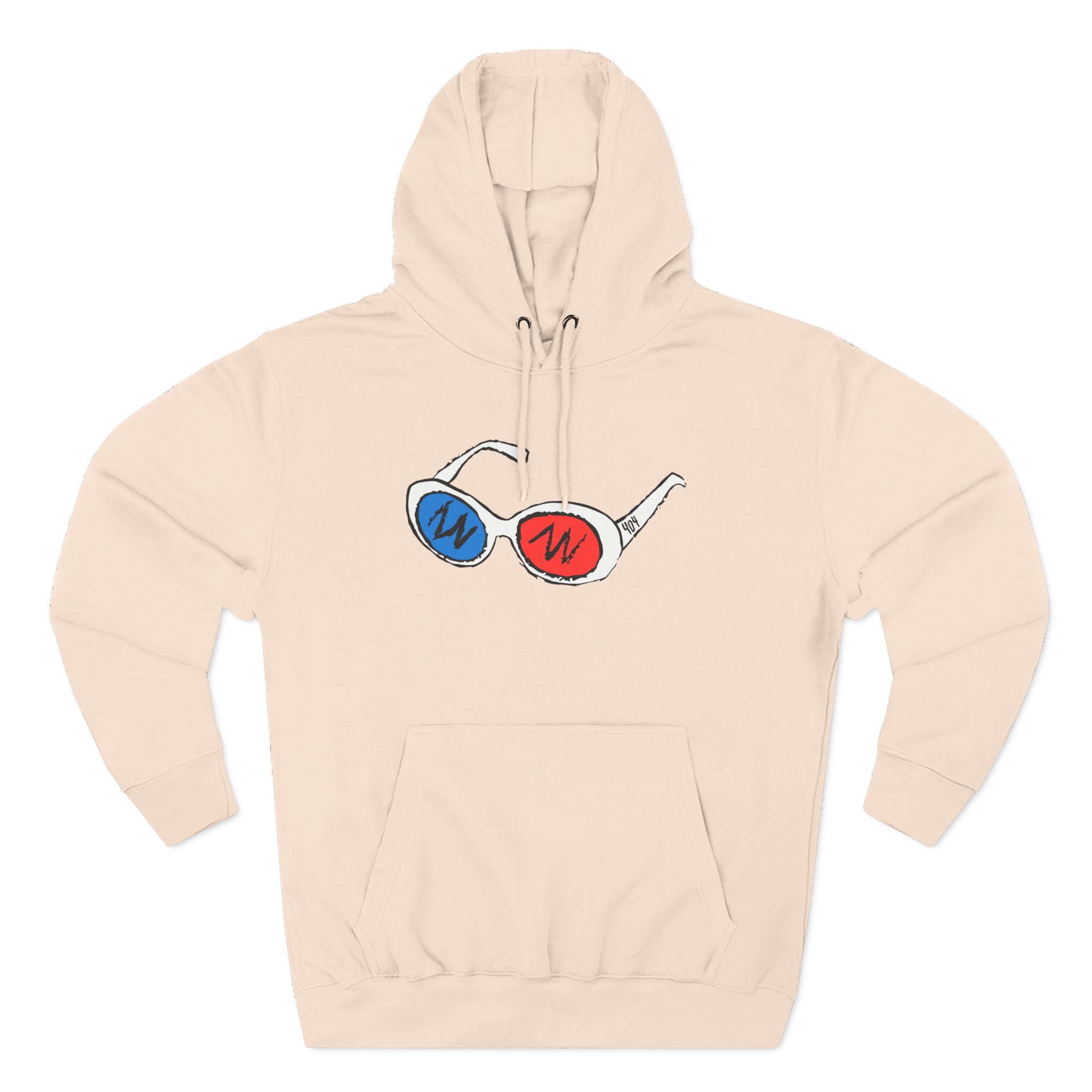 Georgenotfound 3d Goggles Three-Panel Fleece Hoodie