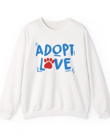 Nina Dobrev Adopt Love Unisex Heavy Blend™ Crewneck Sweatshirt