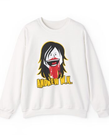 Andrew Wk Cartoon Bloody Nose Unisex Heavy Blend™ Crewneck Sweatshirt