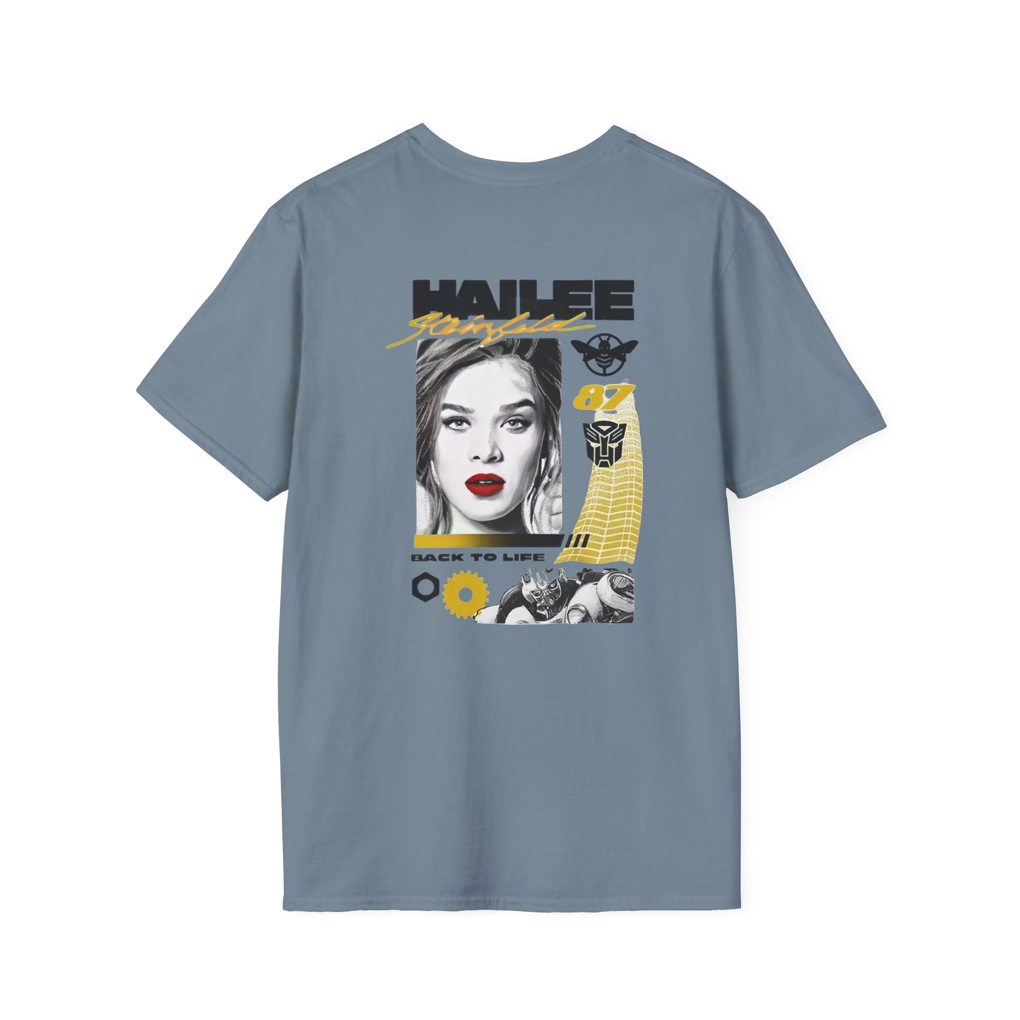 Hailee Steinfeld Bumblebee Moto Unisex Softstyle T-Shirt