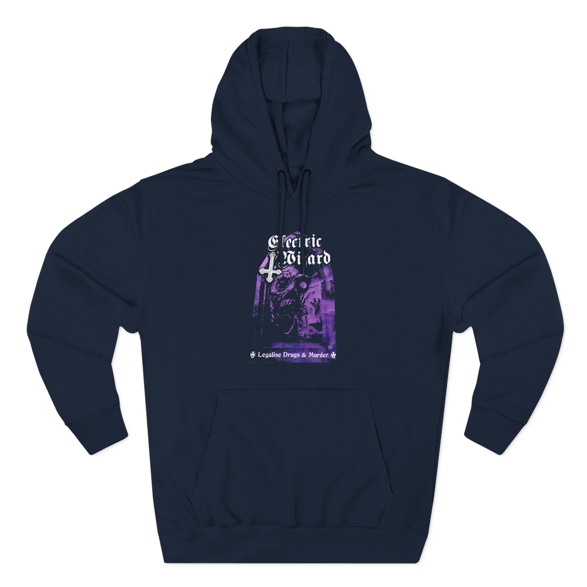 Electric Wizard Legalize Drugs and Murder Three-Panel Fleece Hoodie