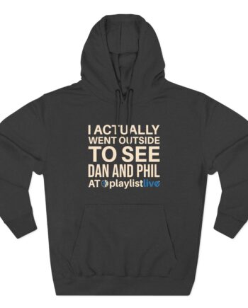 Dan and Phil Actually Went Outside to See Dan and Phil at Playlist Live Three-Panel Fleece Hoodie
