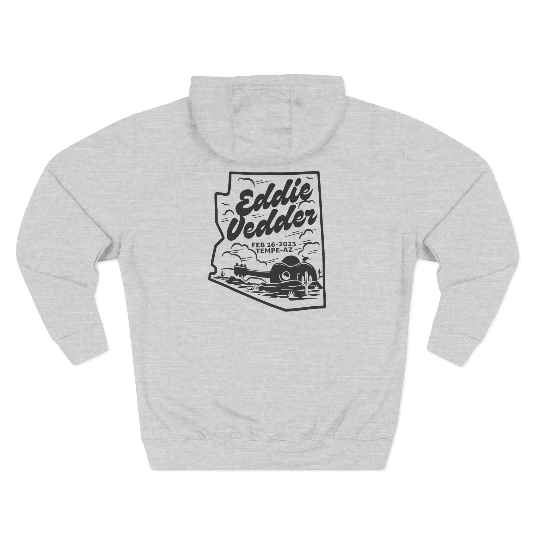 Eddie Vedder AZ Map Three-Panel Fleece Hoodie