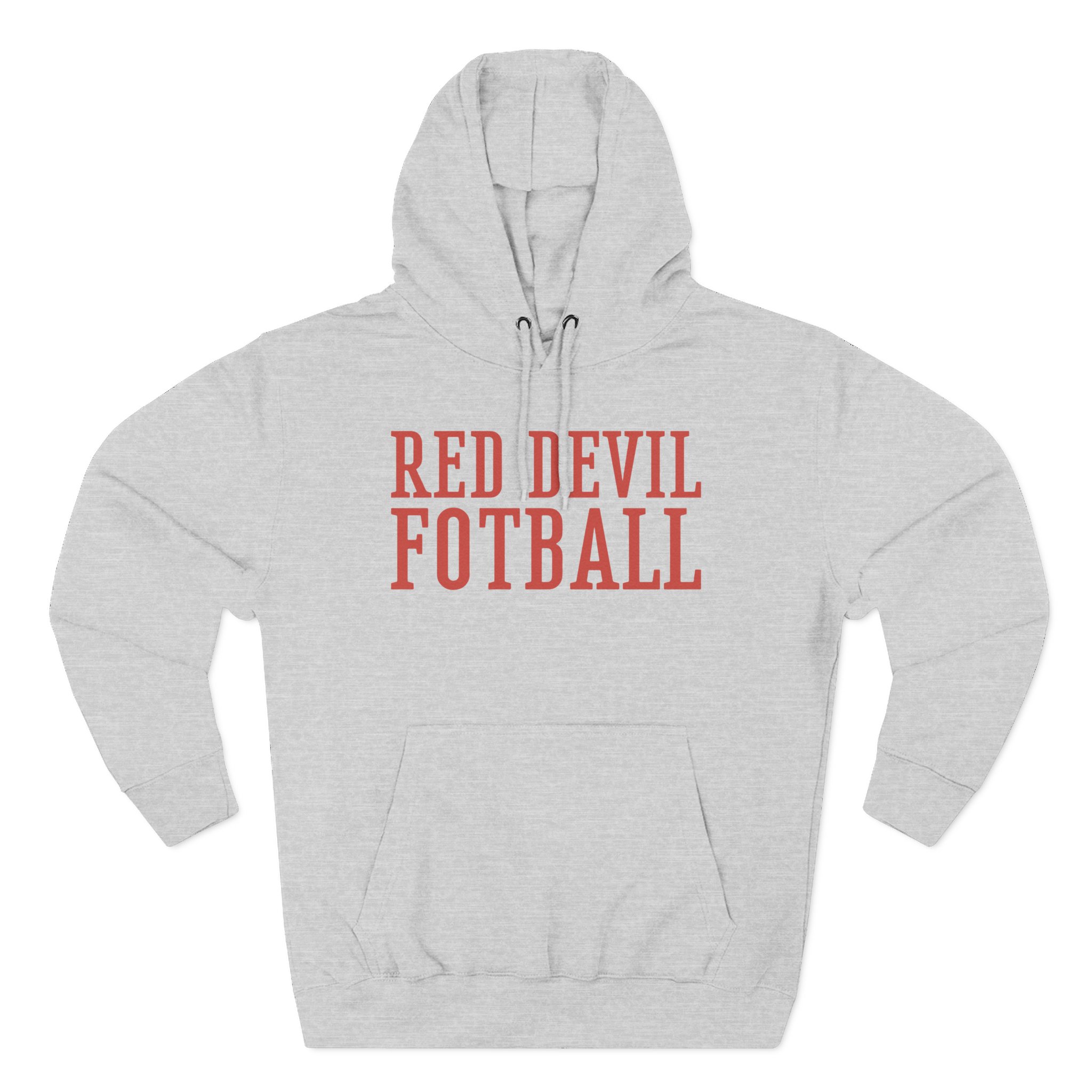 Shaboozey Red Devil Football Three-Panel Fleece Hoodie