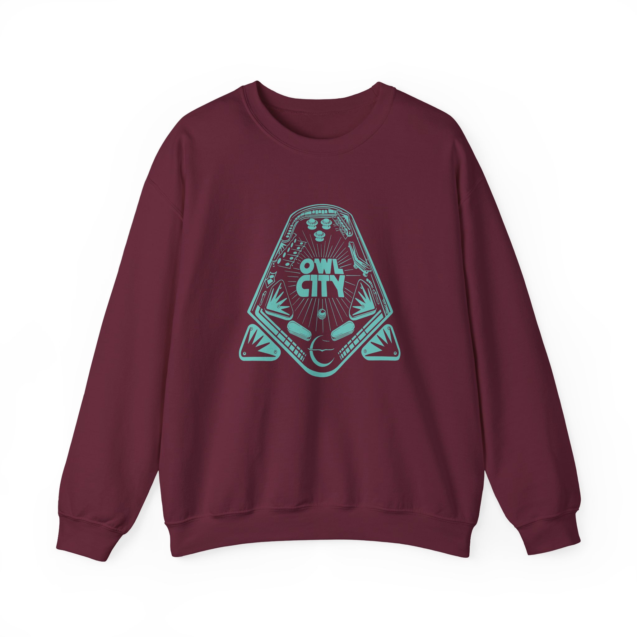 Owl City Pinball Unisex Heavy Blendâ„¢ Crewneck Sweatshirt