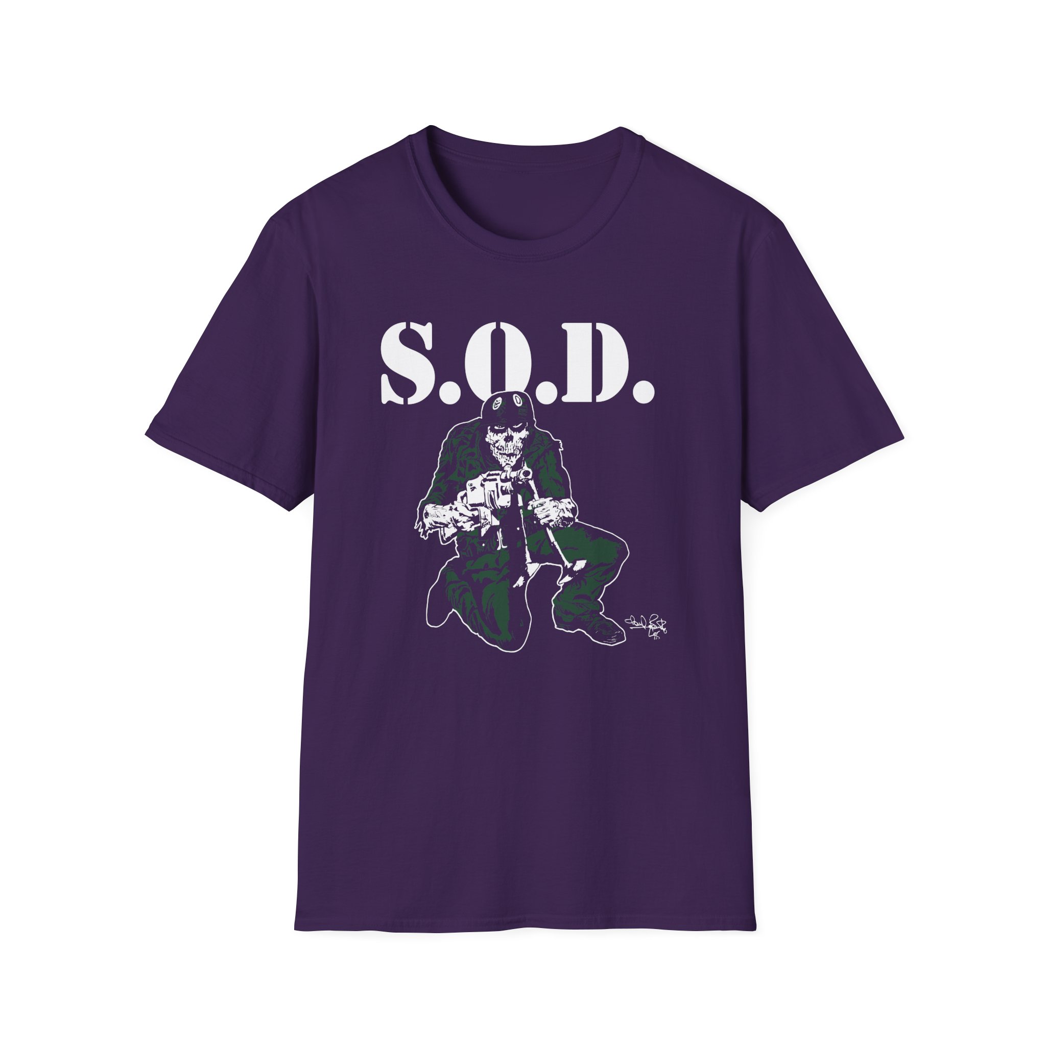 Stormtroopers of Death S.o.d. Schism Tour "85" Speak English or Die Unisex Softstyle T-Shirt