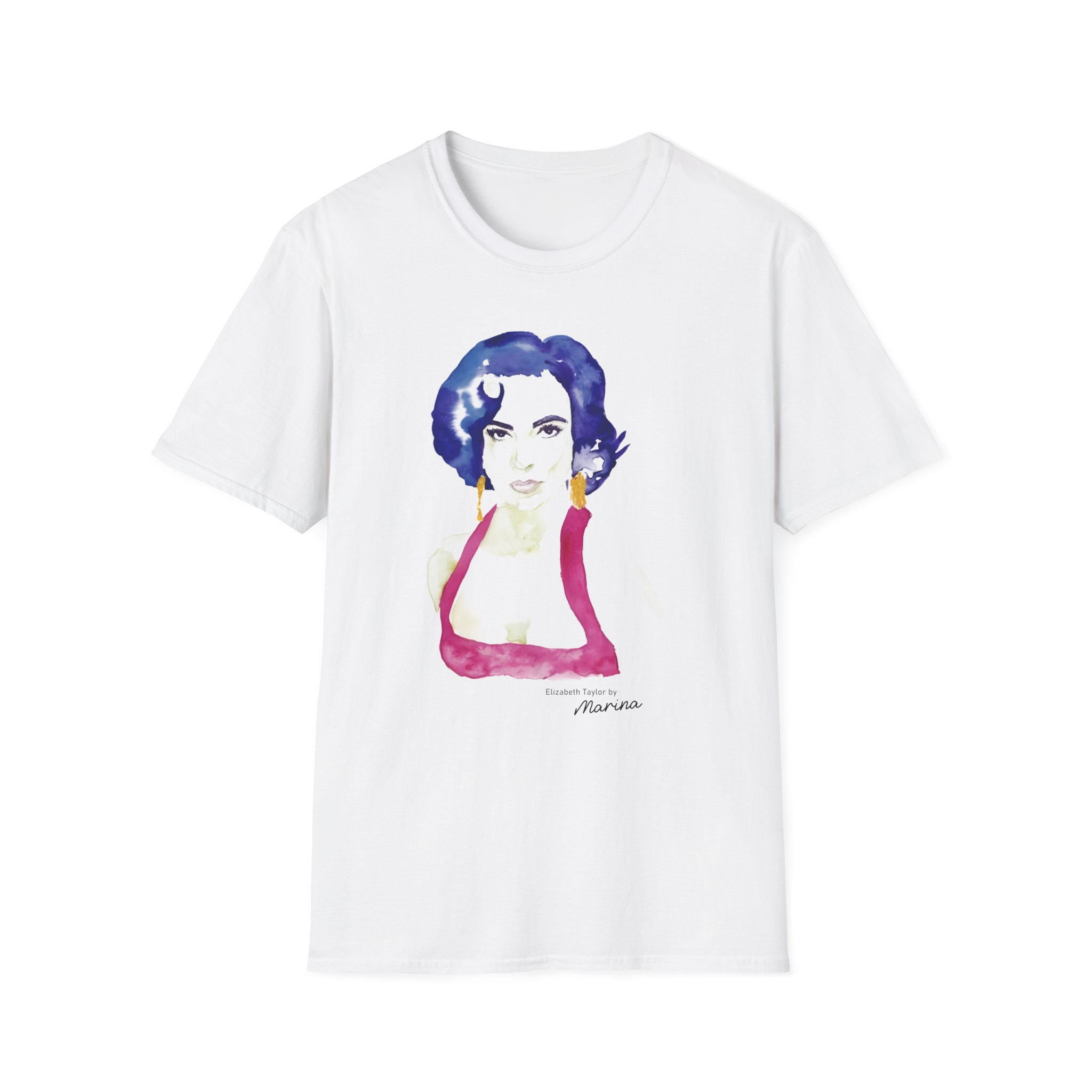 Marina Elizabeth Taylor Illustration Unisex Softstyle T-Shirt