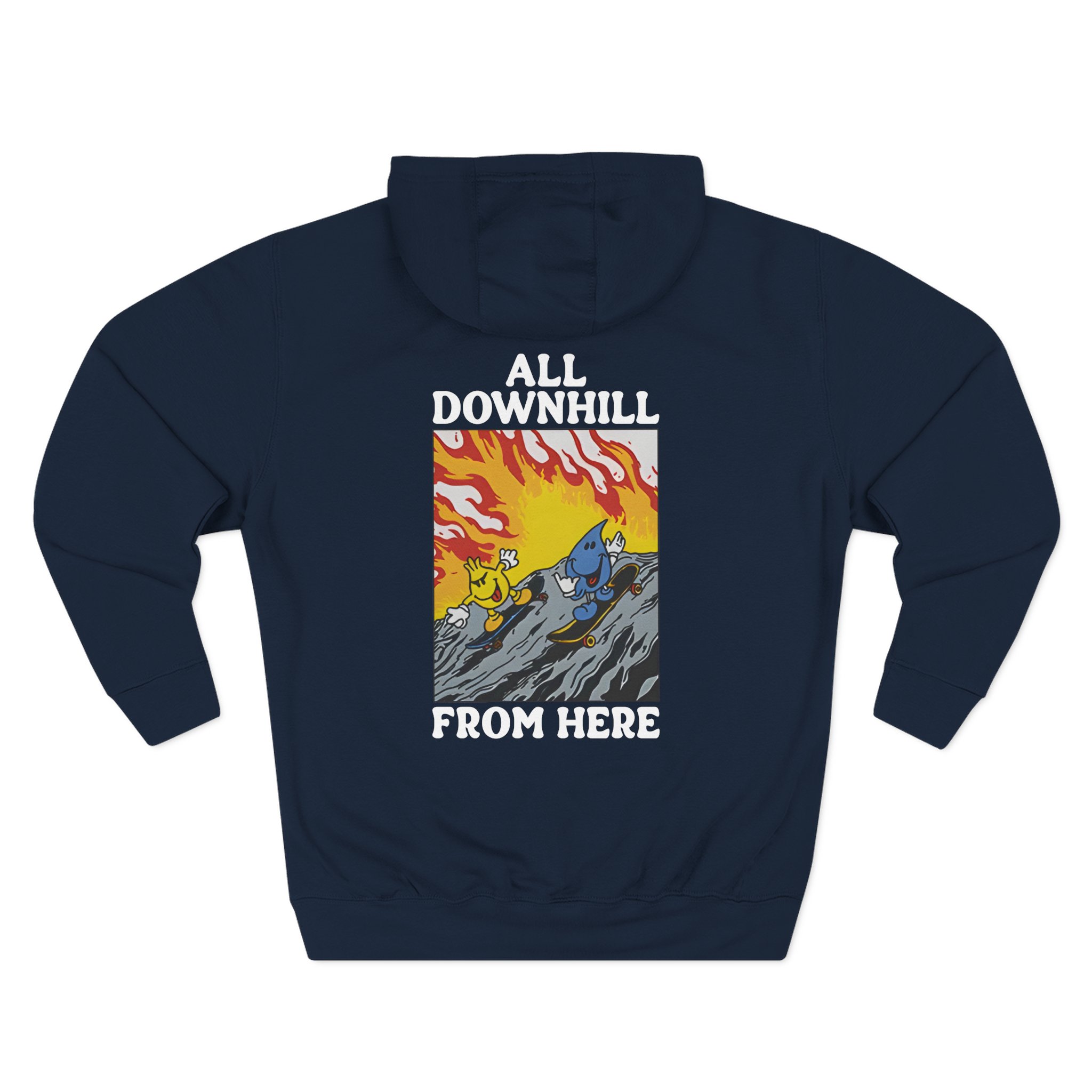 New Found Glory It’s All Downhill From Here Flame Three-Panel Fleece Hoodie
