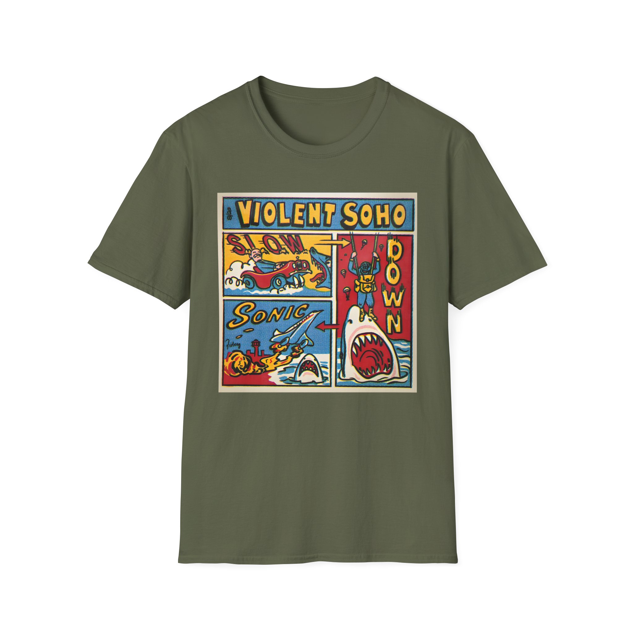 Violent Soho Slow Down Sonic Unisex Softstyle T-Shirt