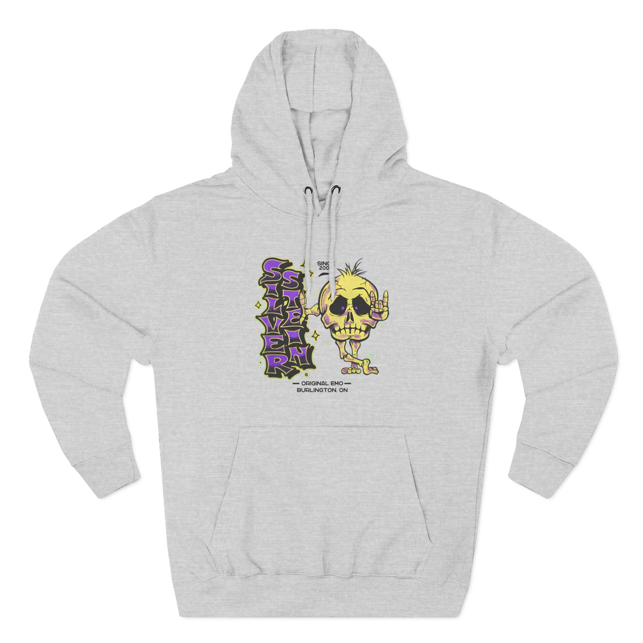 Silverstein SkeletonThree-Panel Fleece Hoodie